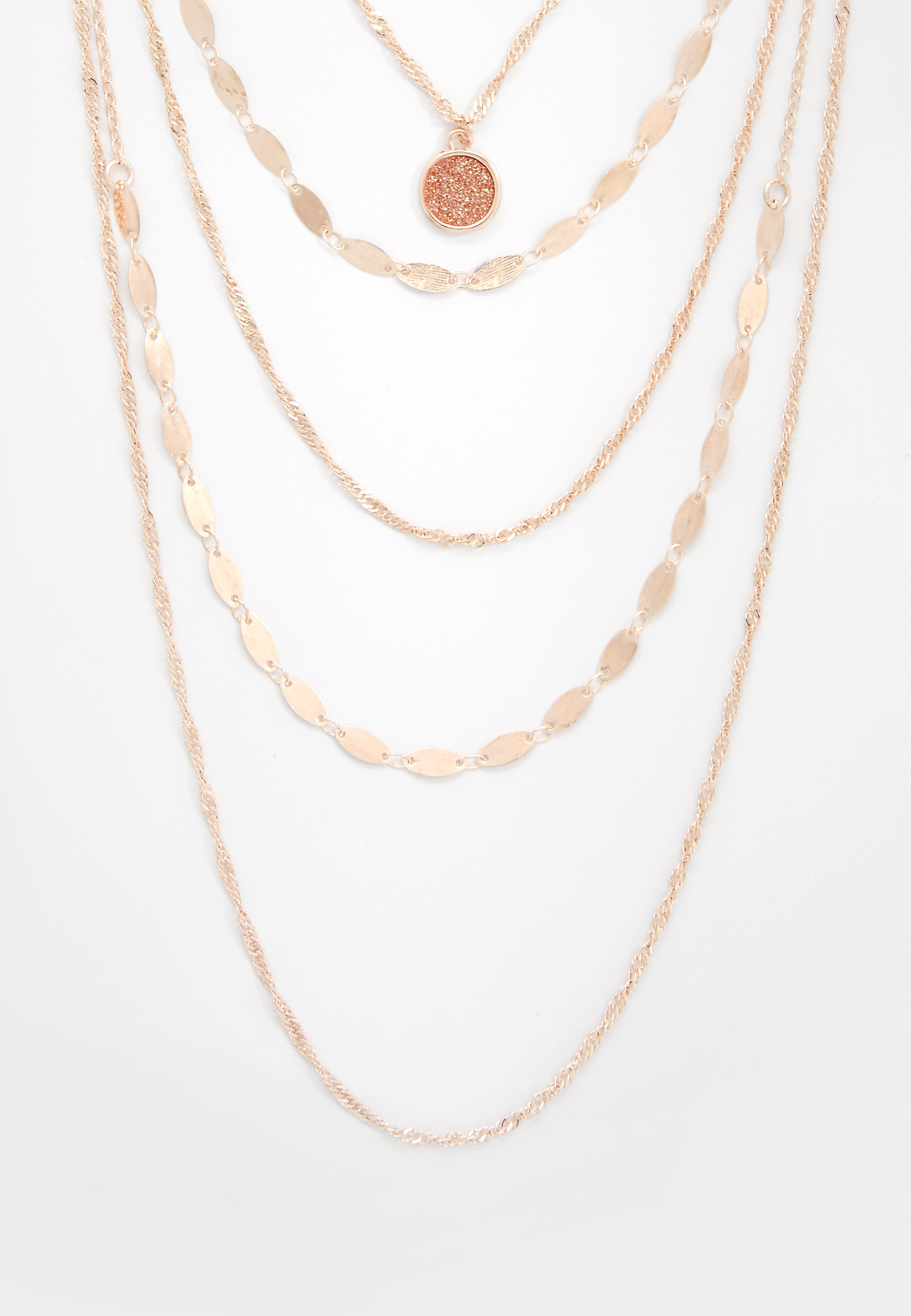 Rose Gold Drape Necklace Maurices