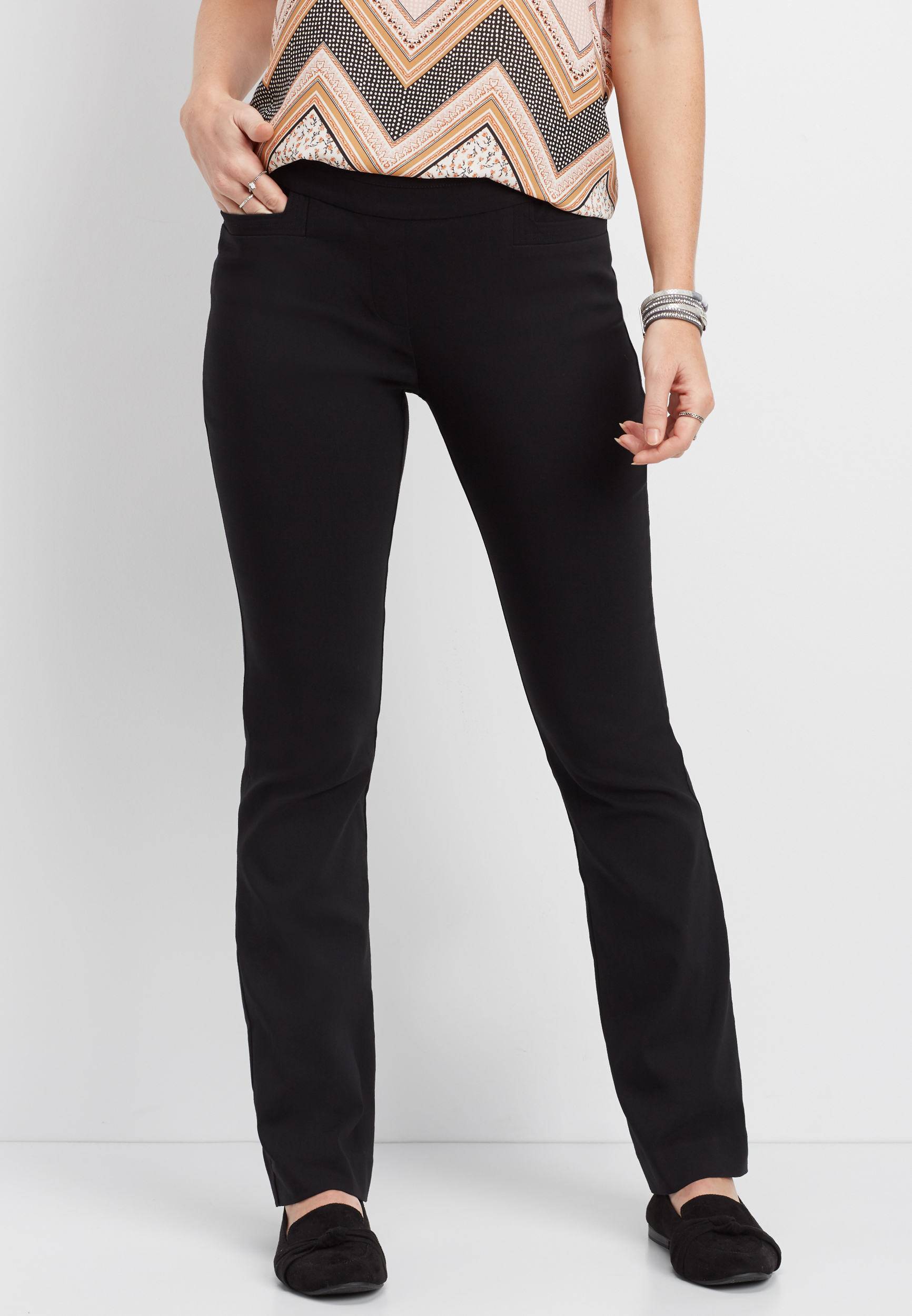 Bootcut Black Stretch Pant