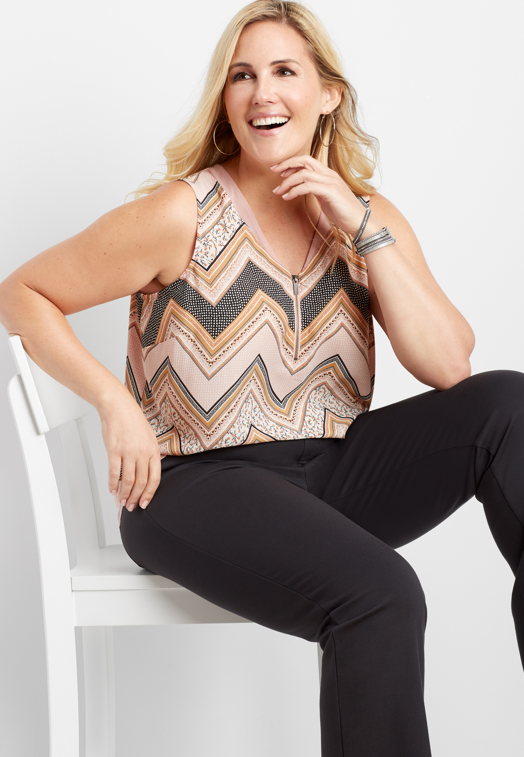 plus size gray pants