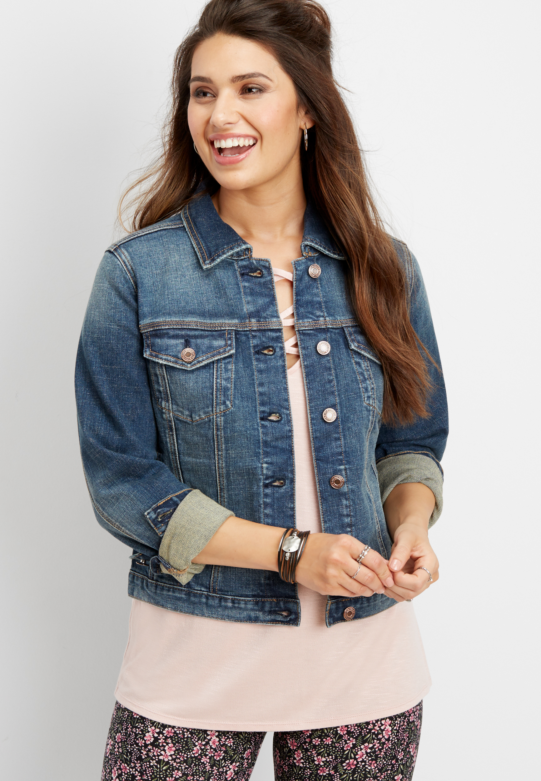 dark wash denim jacket