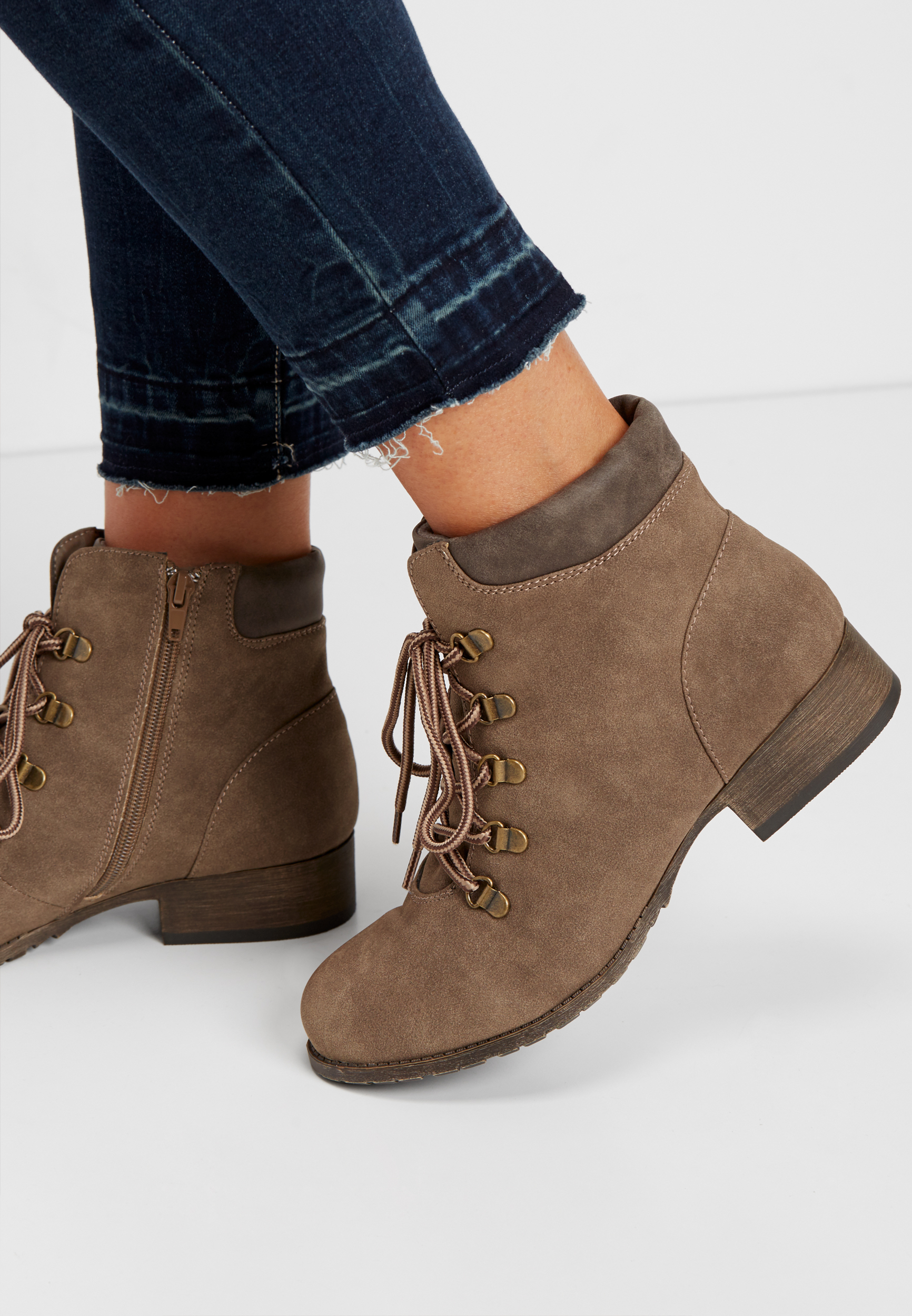 maurices lace up boots