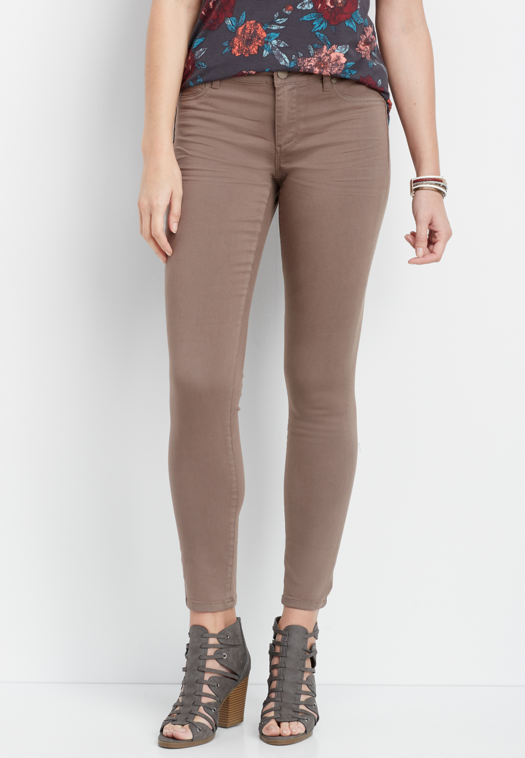 Taupe jeggings shop