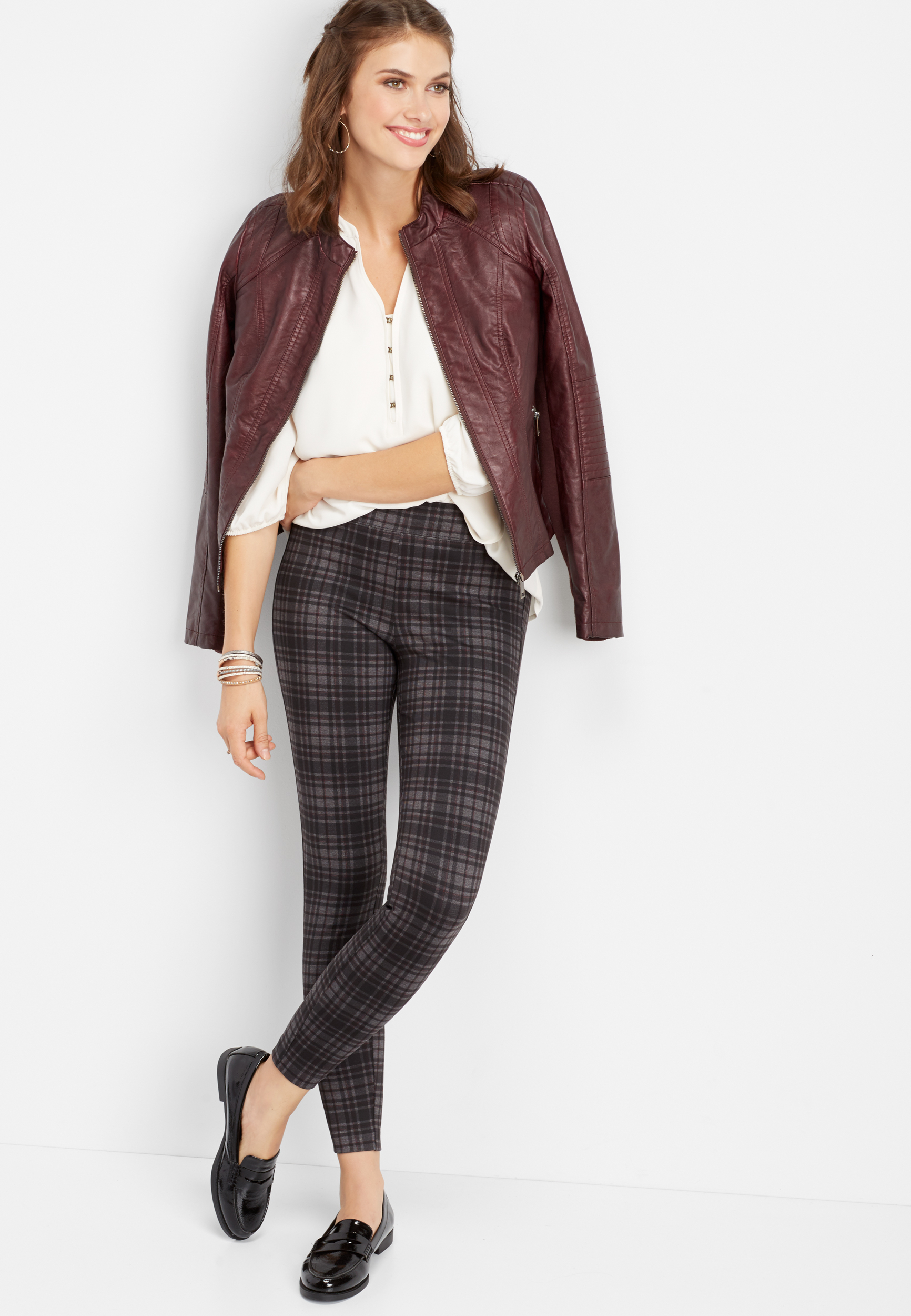 Sanctuary autumn hotsell plaid leggings