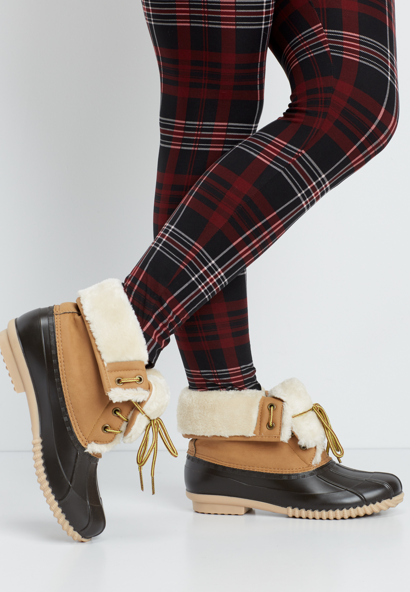 Carrie faux fur lined duck boot | maurices