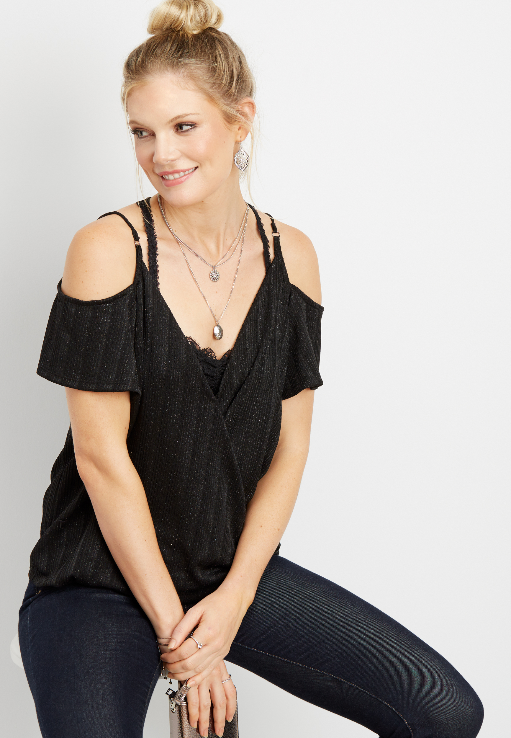 maurices cold shoulder top