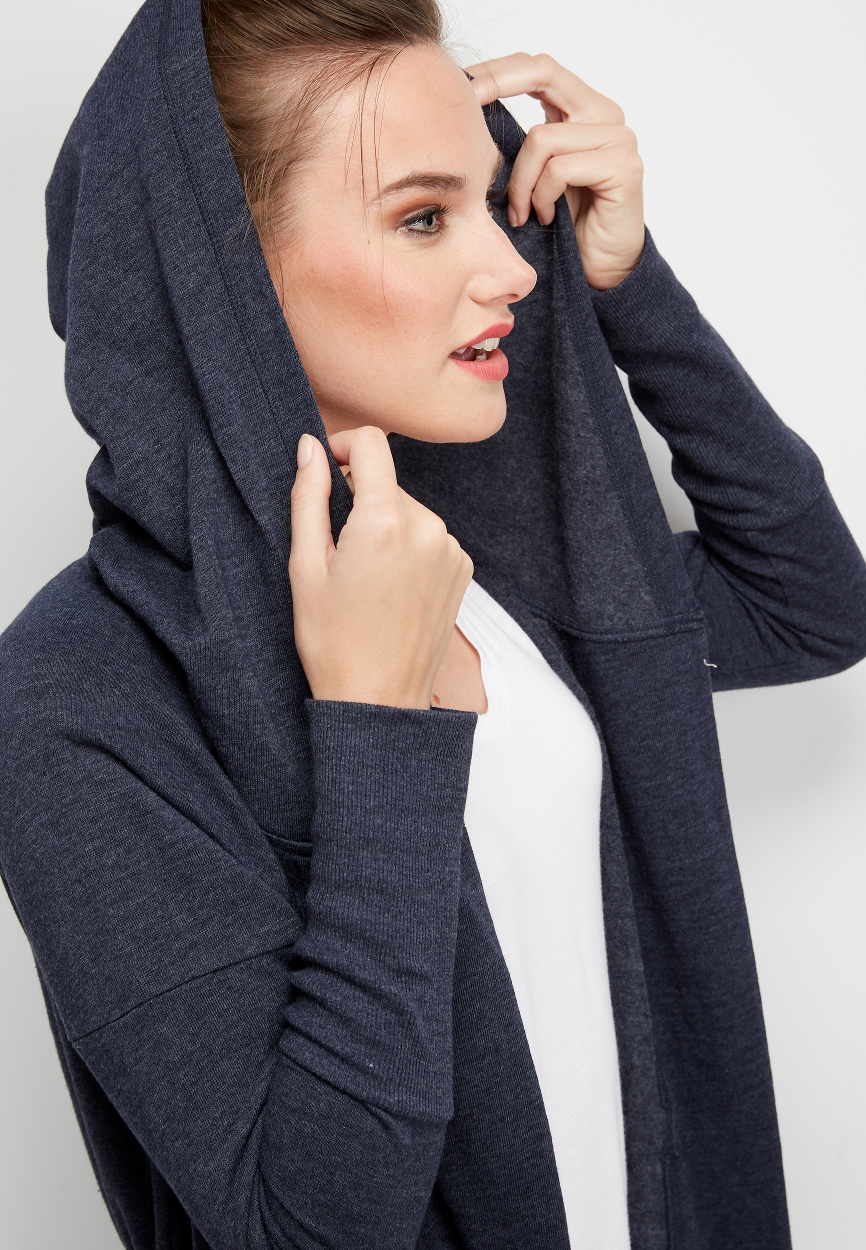 cinched waist cardigan