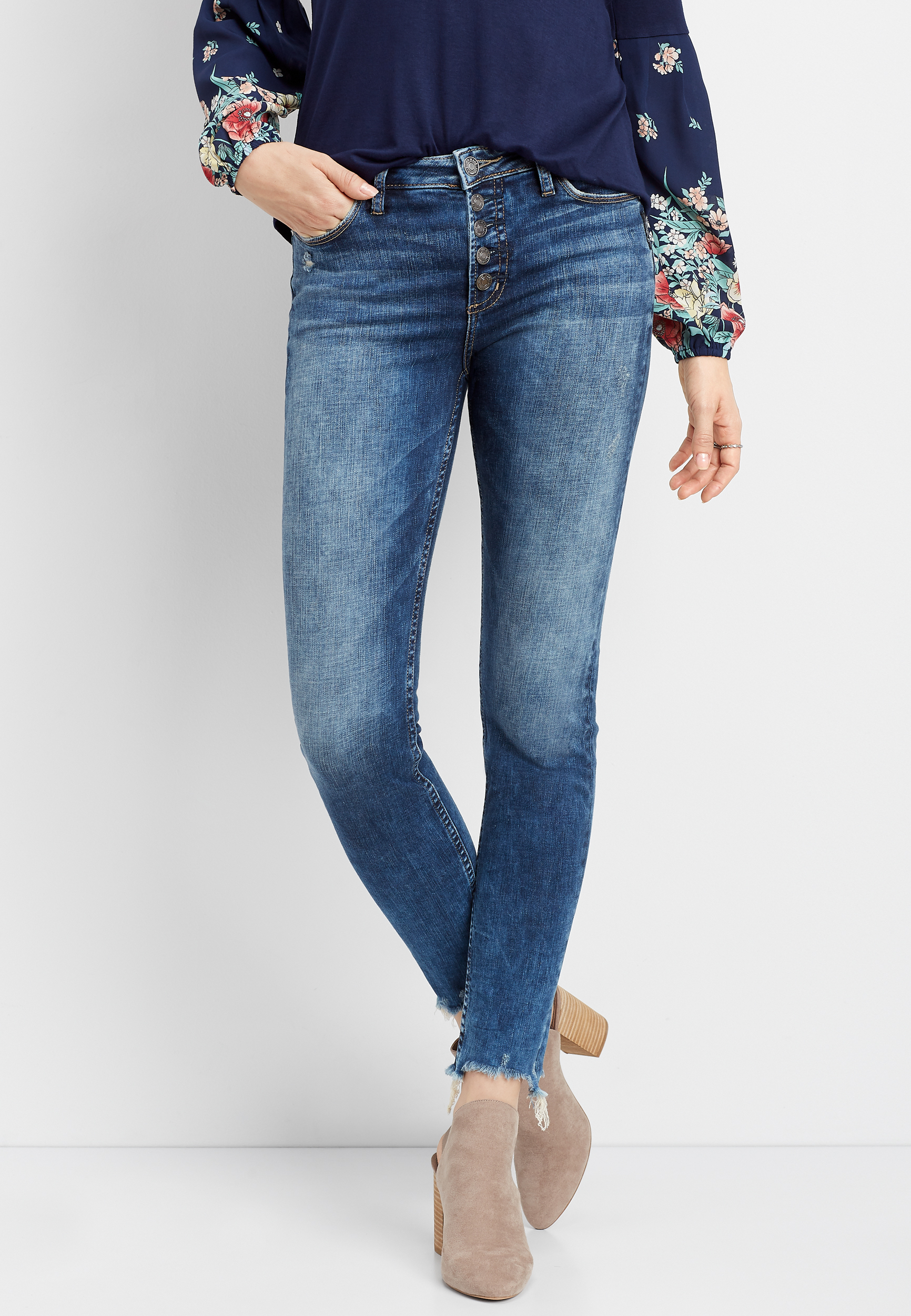 Silver jeans store mazy ankle skinny