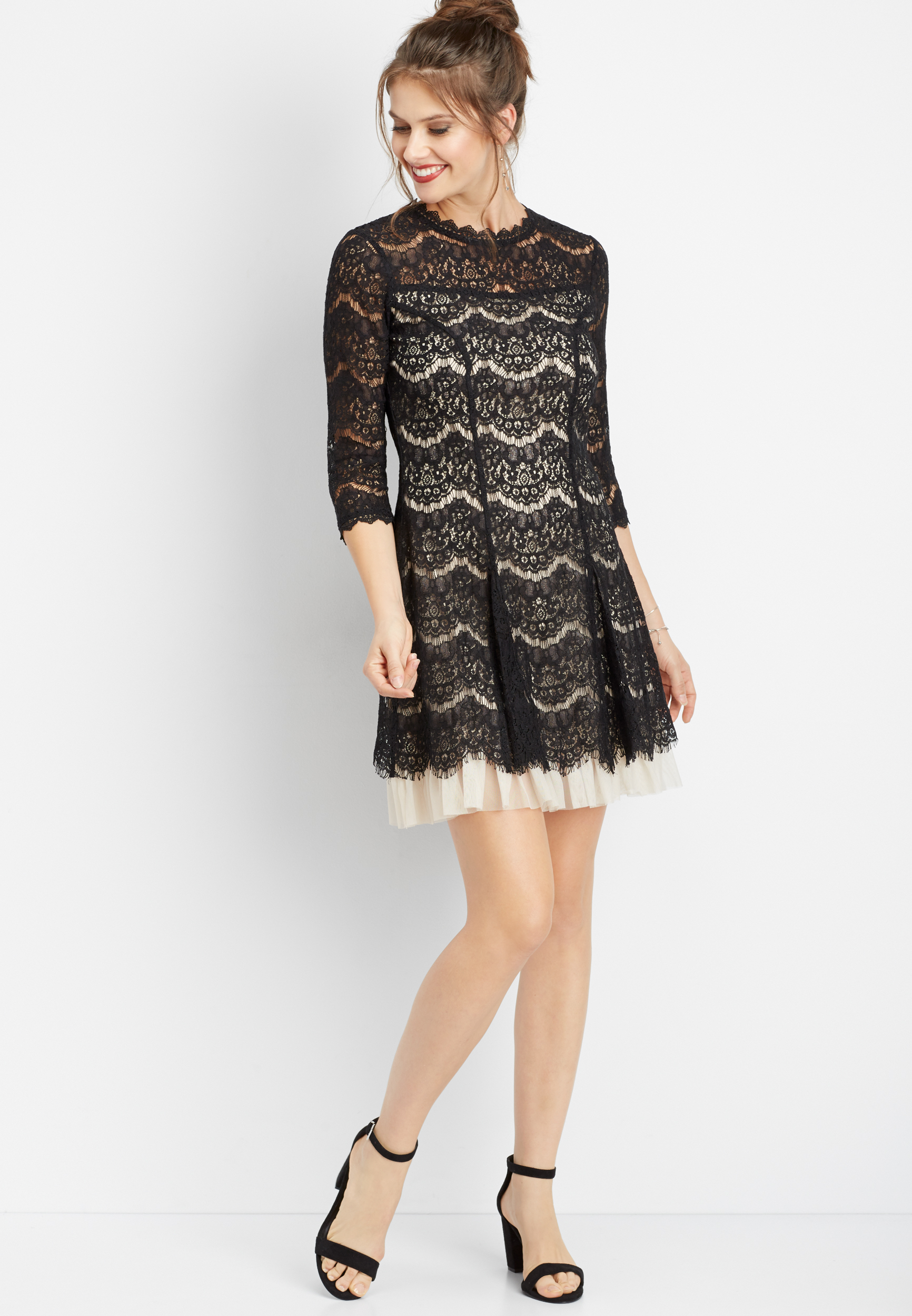 Maurices black lace outlet dress