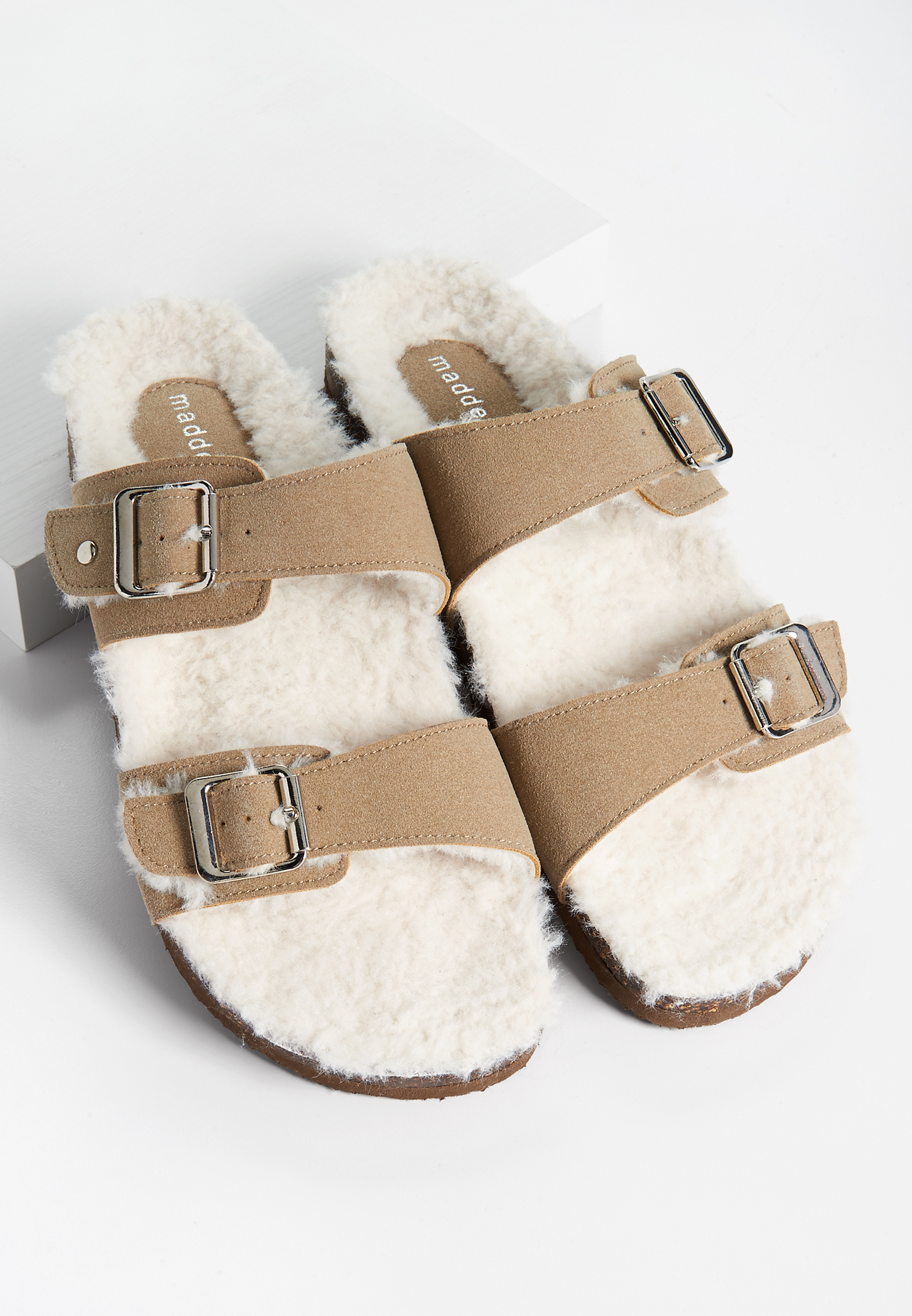 Madden girl fuzzy store sandals