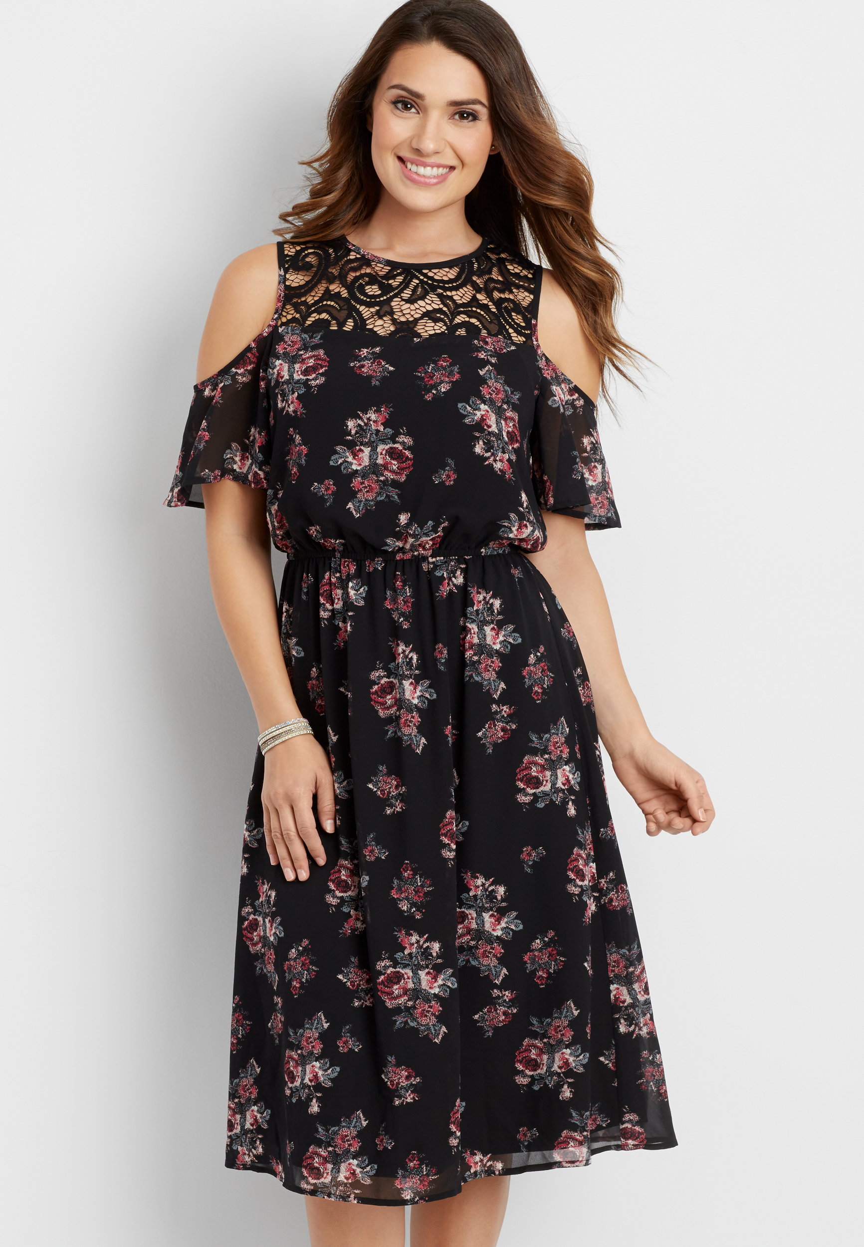 Xhilaration cold shoulder on sale dress