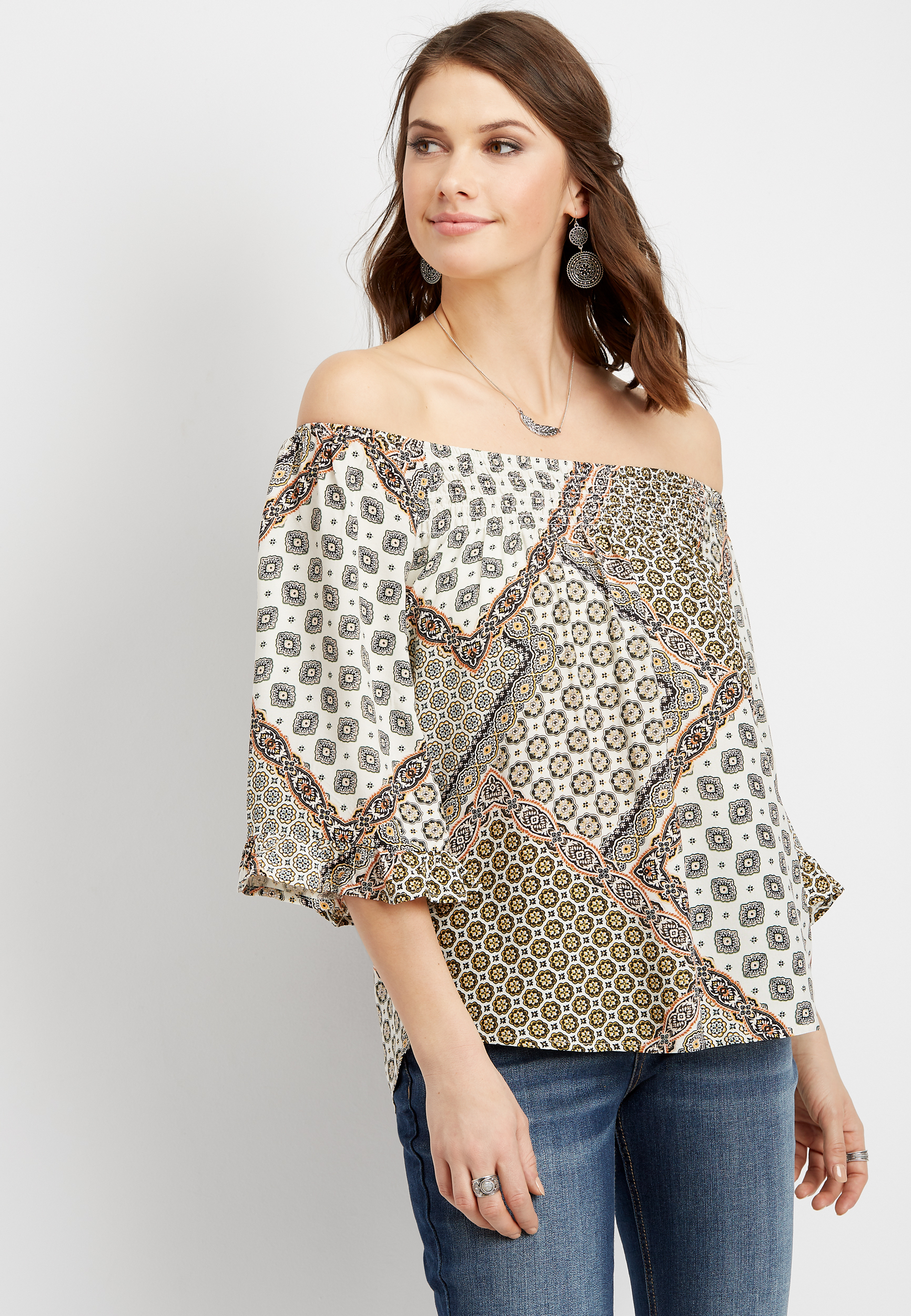 edgely™ Sequin Padded Shoulder Top