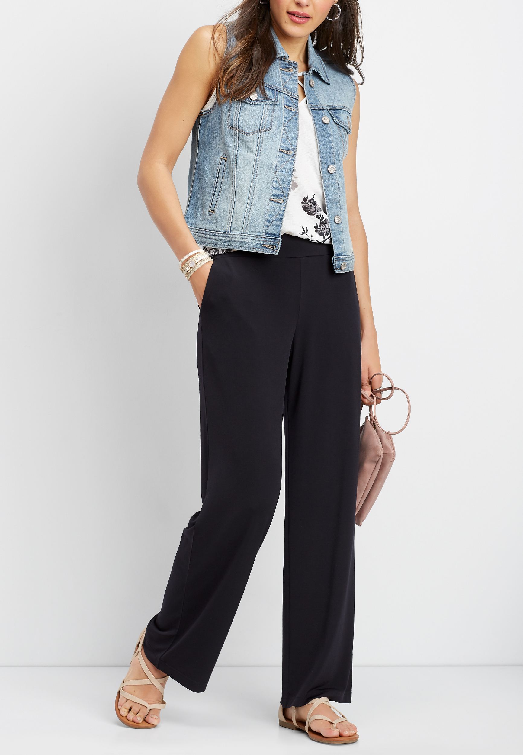 free people black maxi dress Free People Forever Time Dress Blue/Black Combo Large main image 0