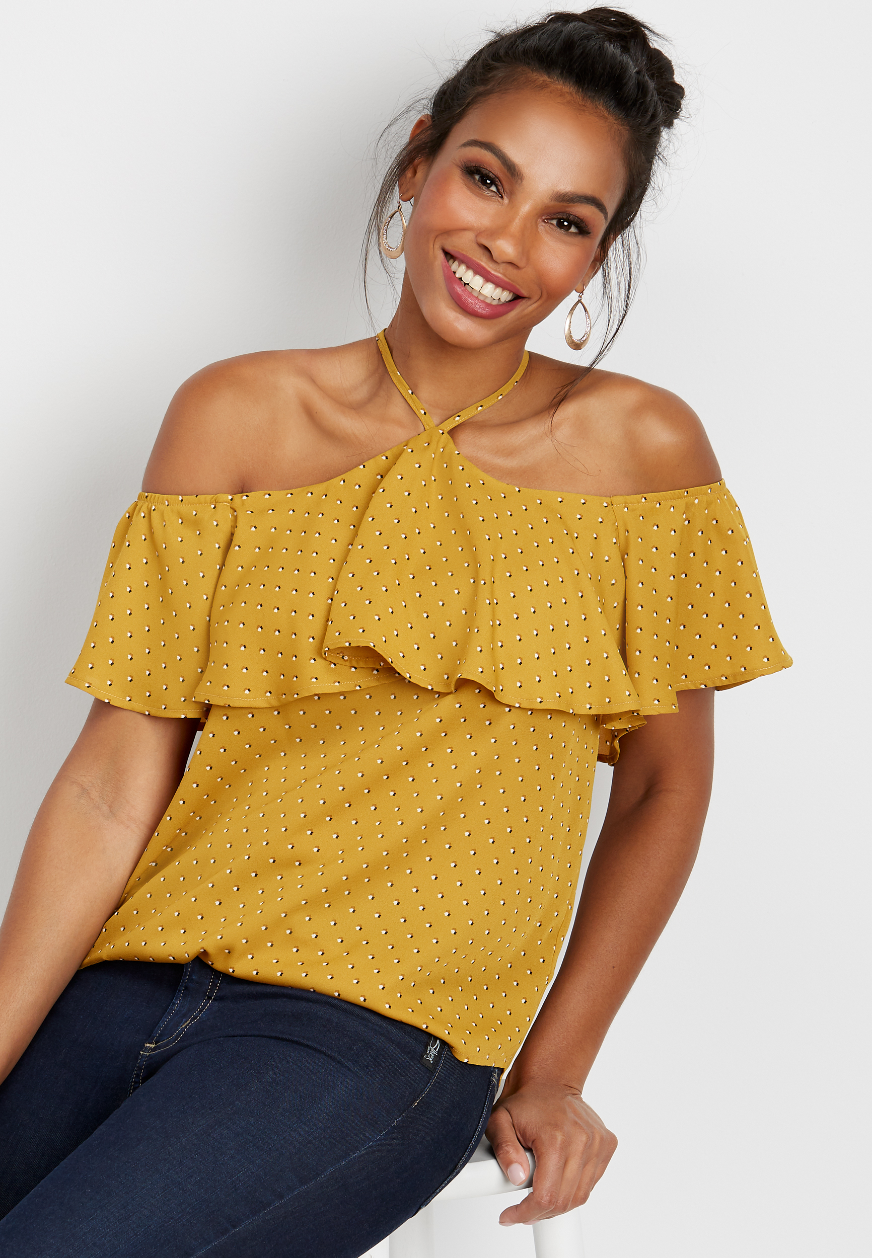 maurices cold shoulder top