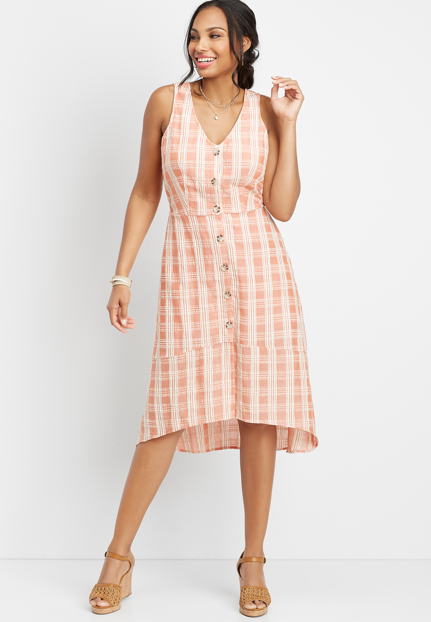 maurices flannel dress