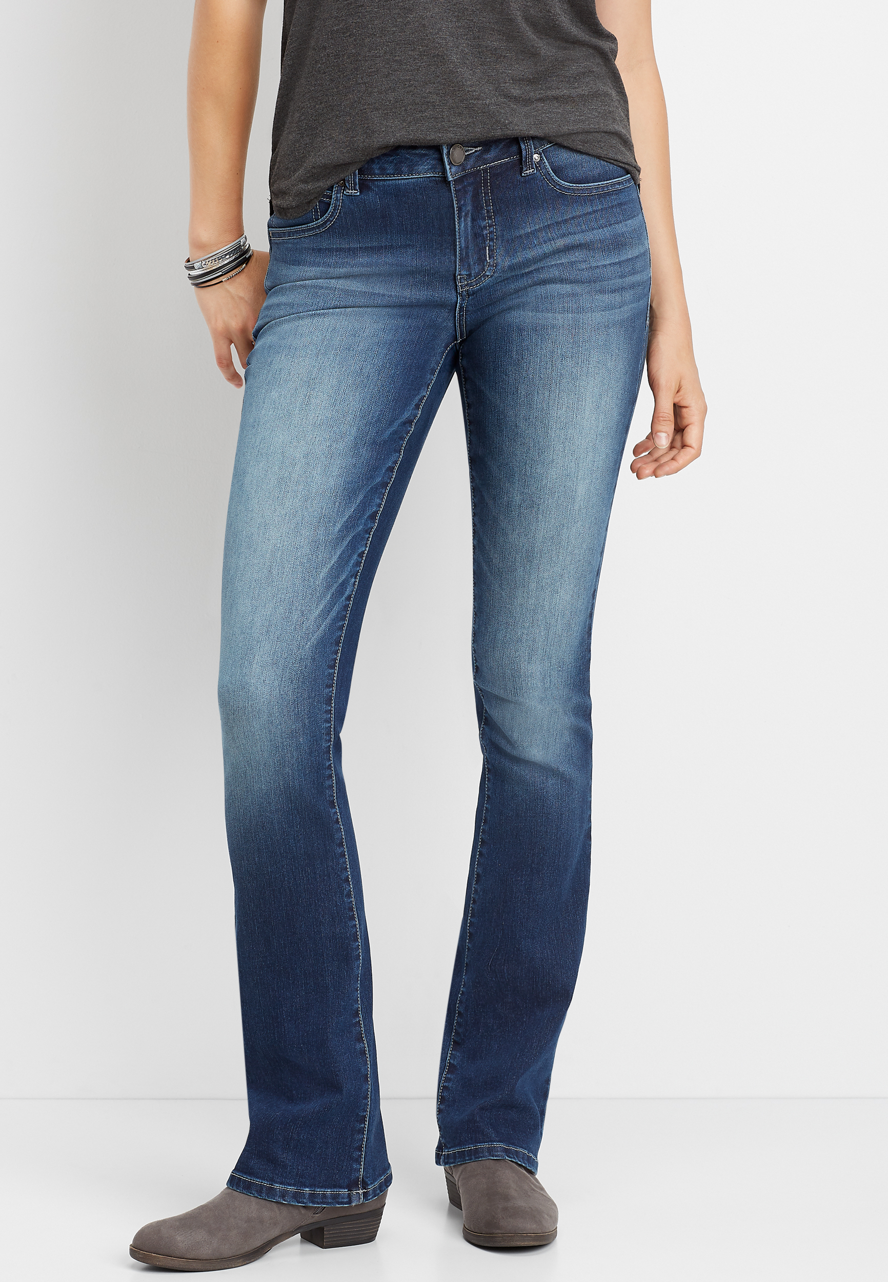 Women's BeanFlex Jeans, Mid-Rise Bootcut