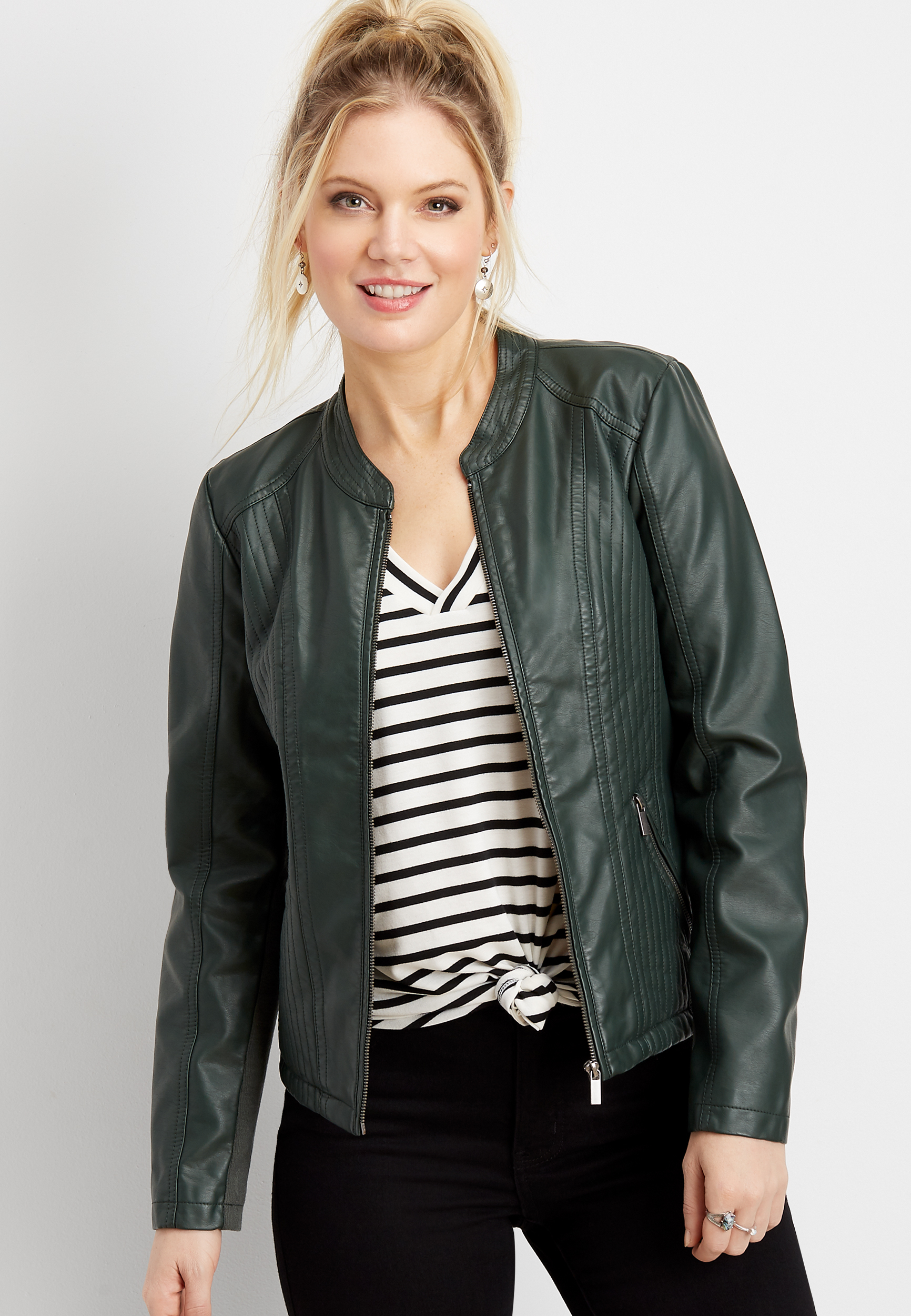 Maurices faux outlet leather jacket