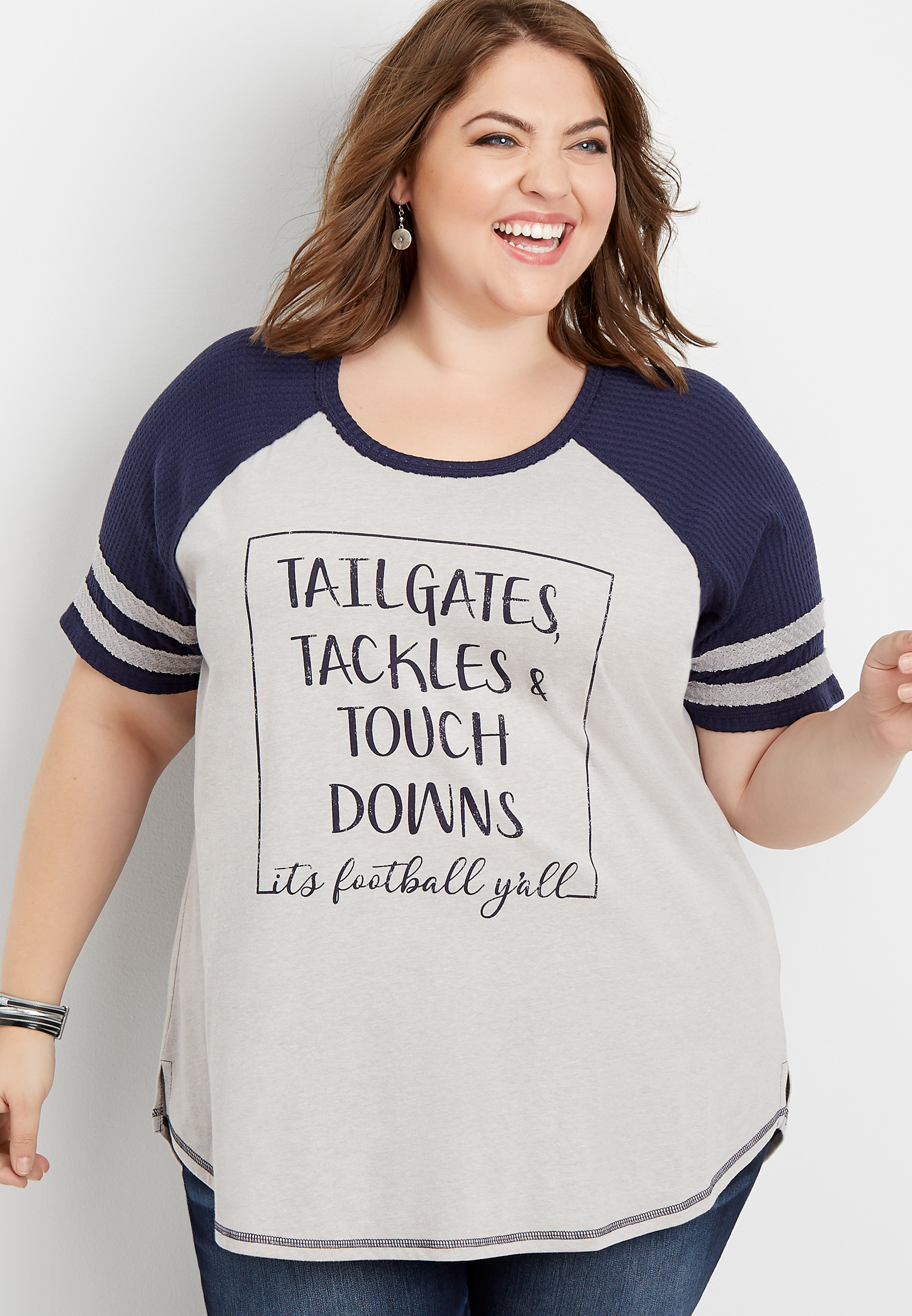 plus tailgates graphic football | maurices