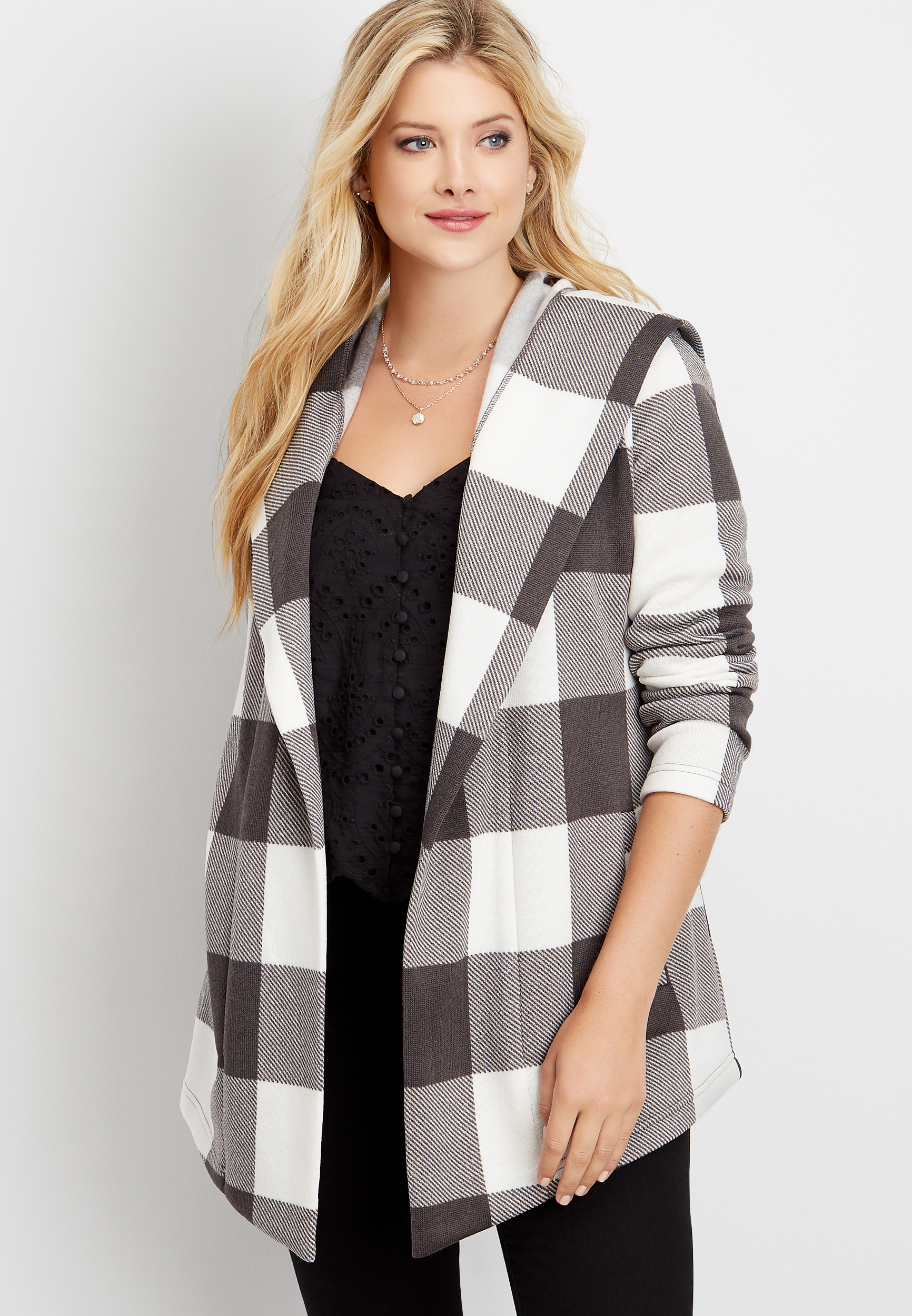 coatigan plaid