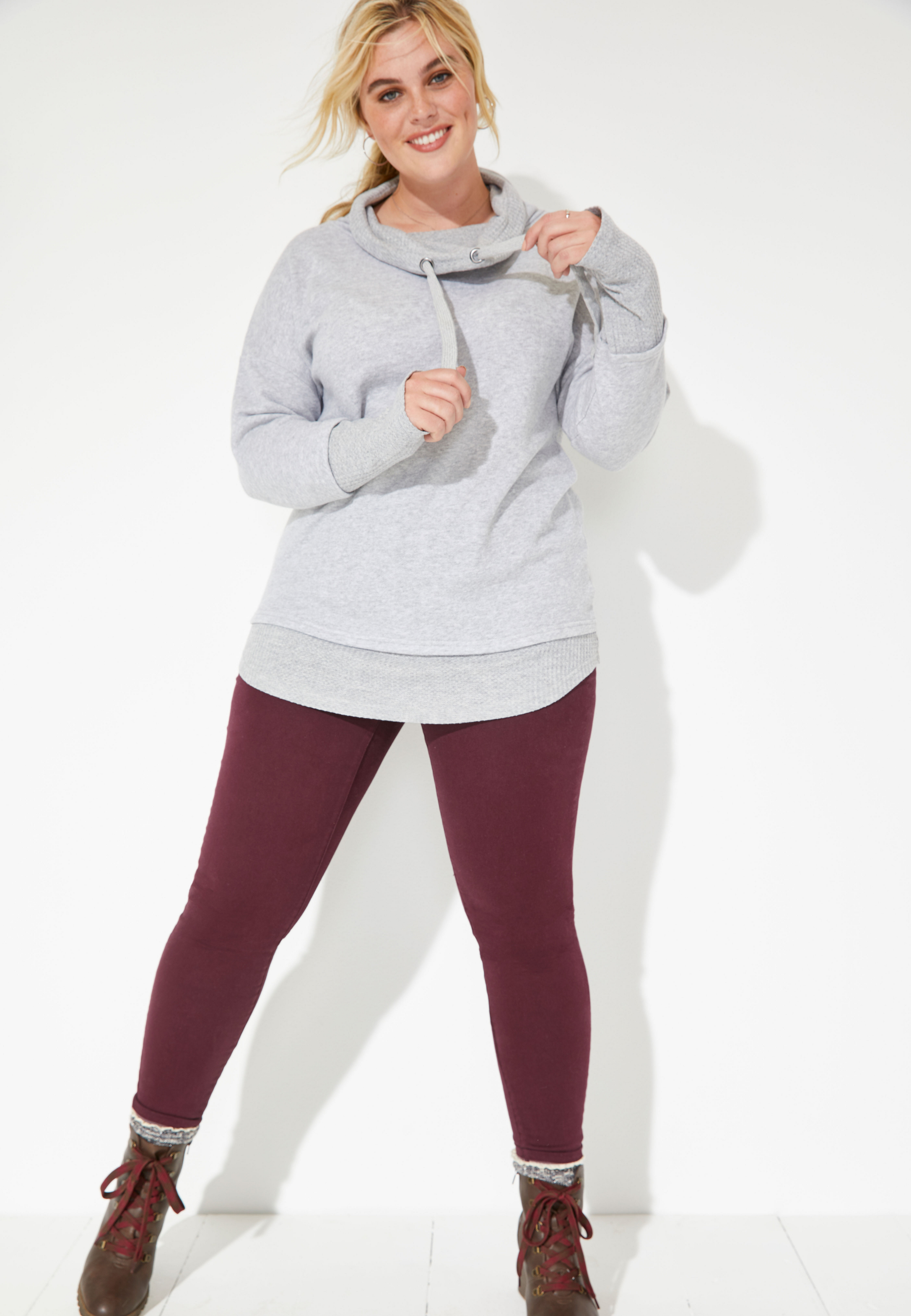 wine colored jeggings