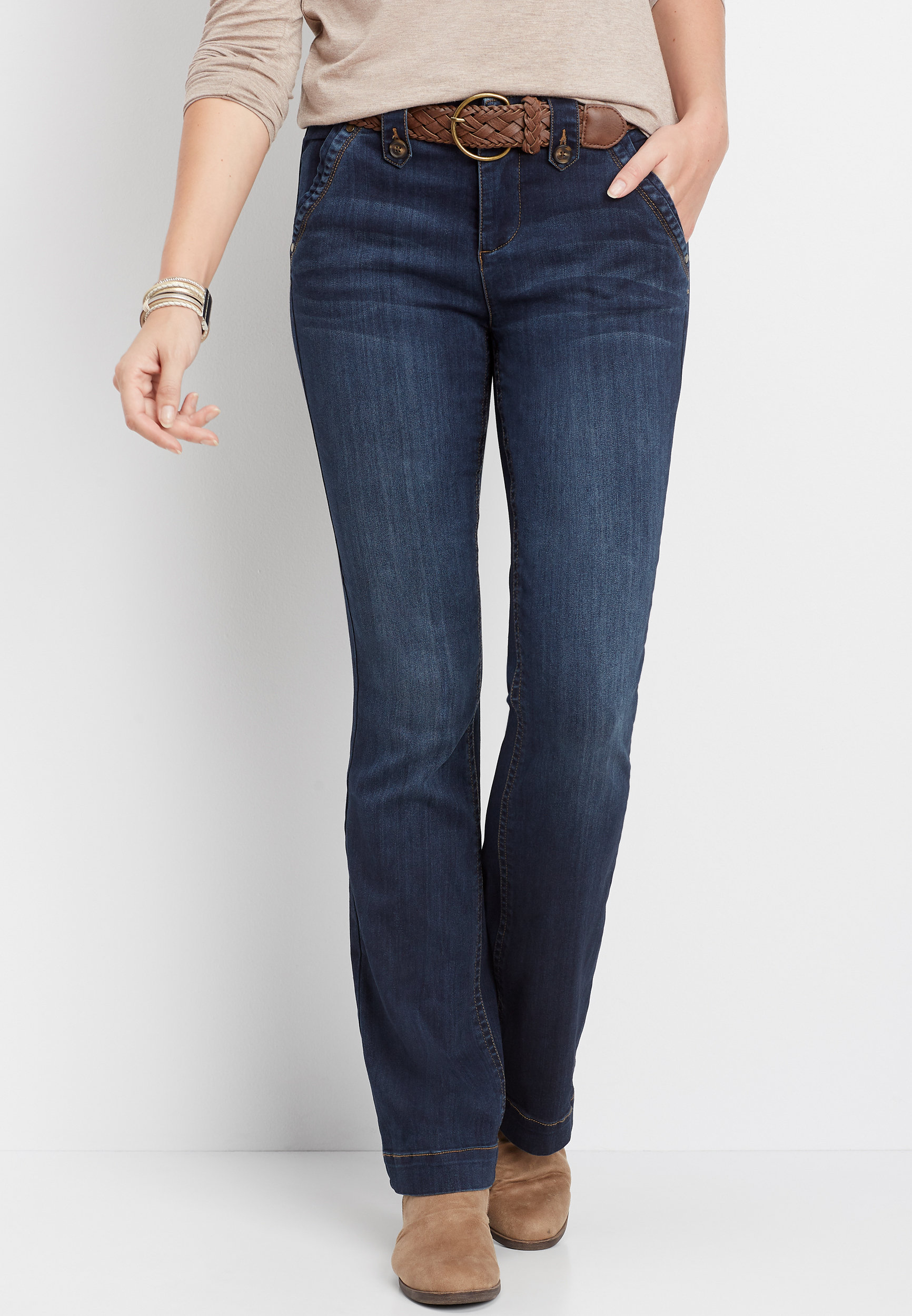 dark denim trouser jeans