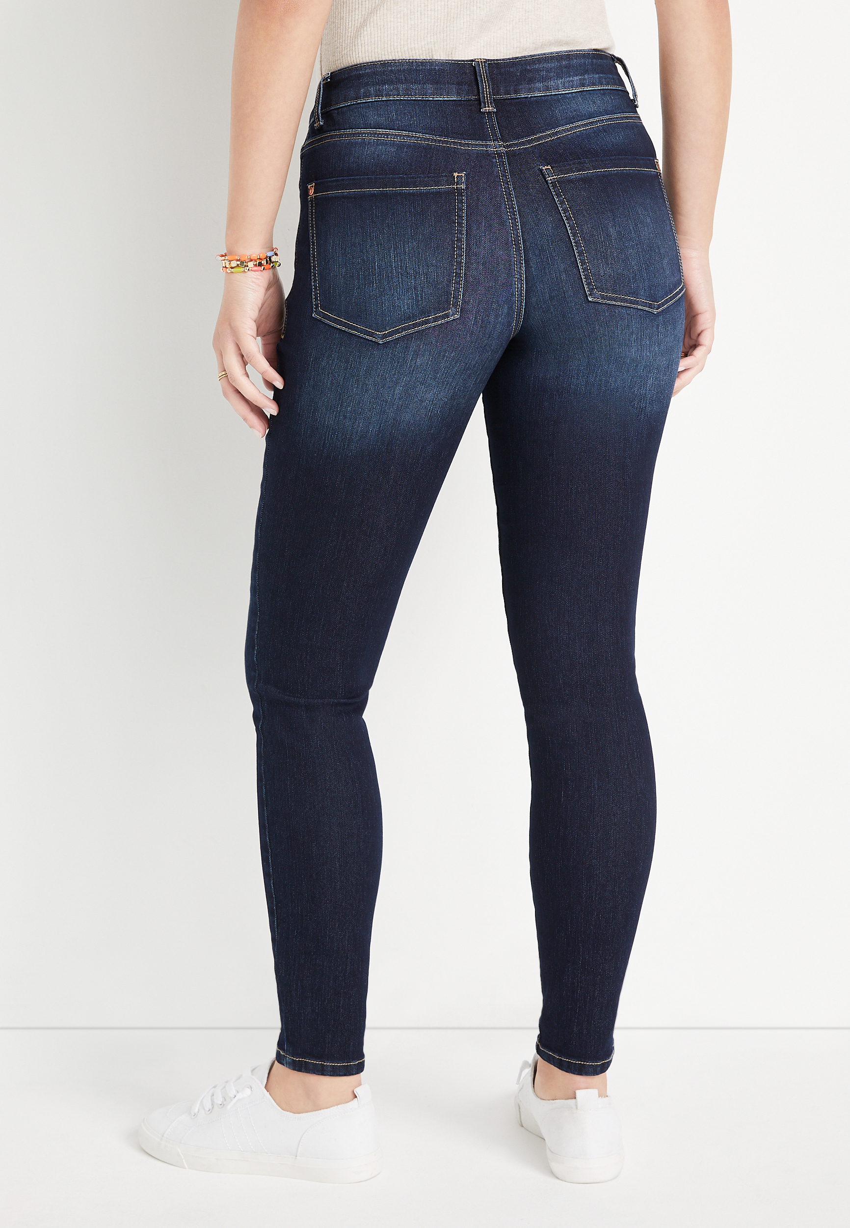 m jeans by maurices™ Curvy High Rise Dark Wash Jegging