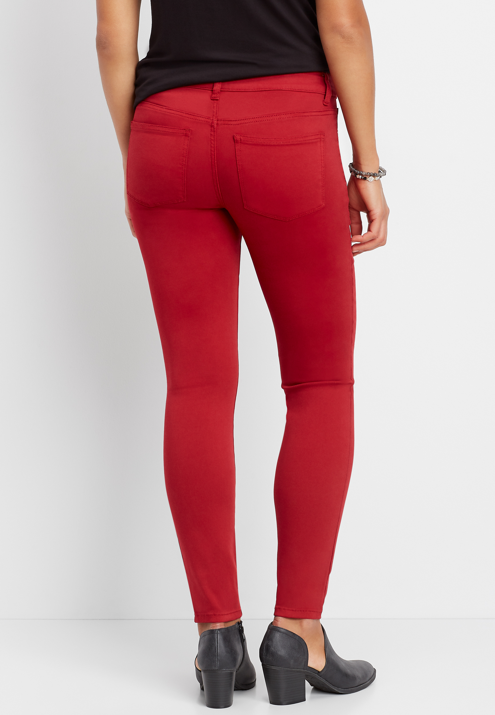 DenimFlex™ rebel red color jegging