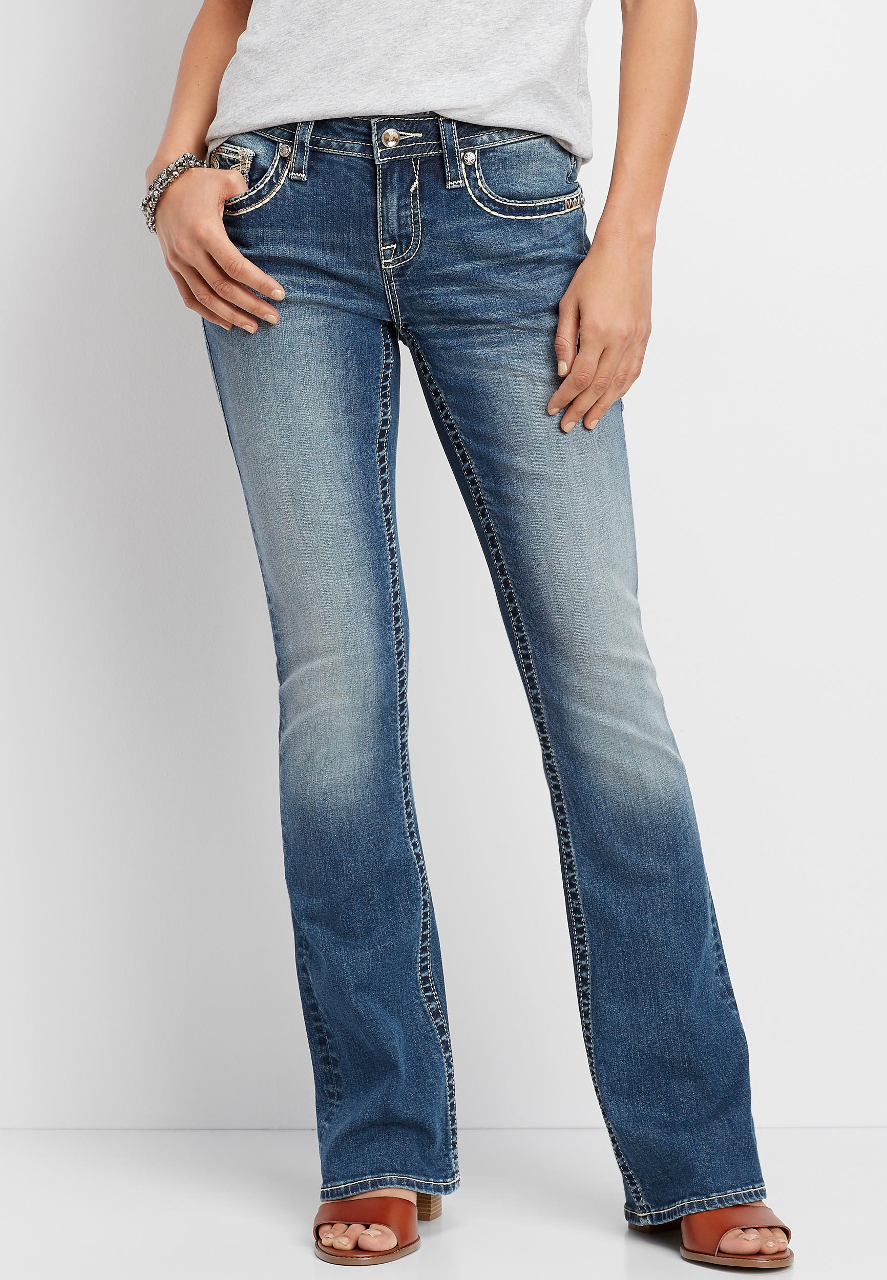 vigoss slim boot cut jeans