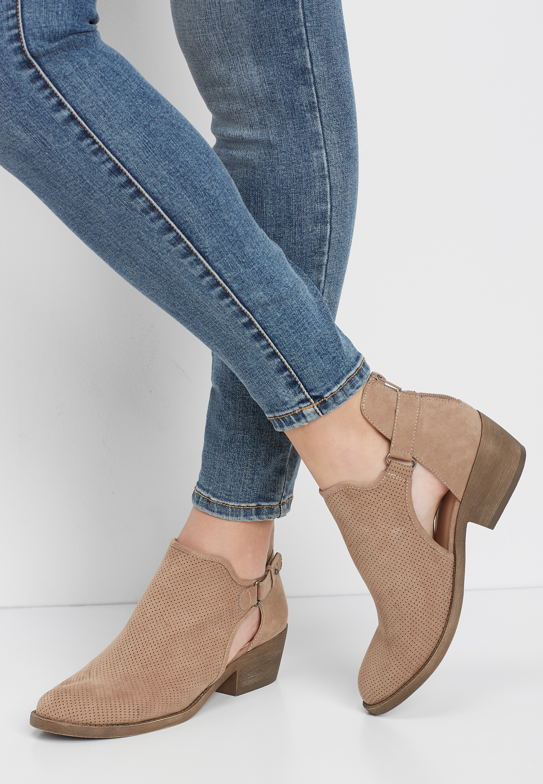 Open side 2025 ankle booties