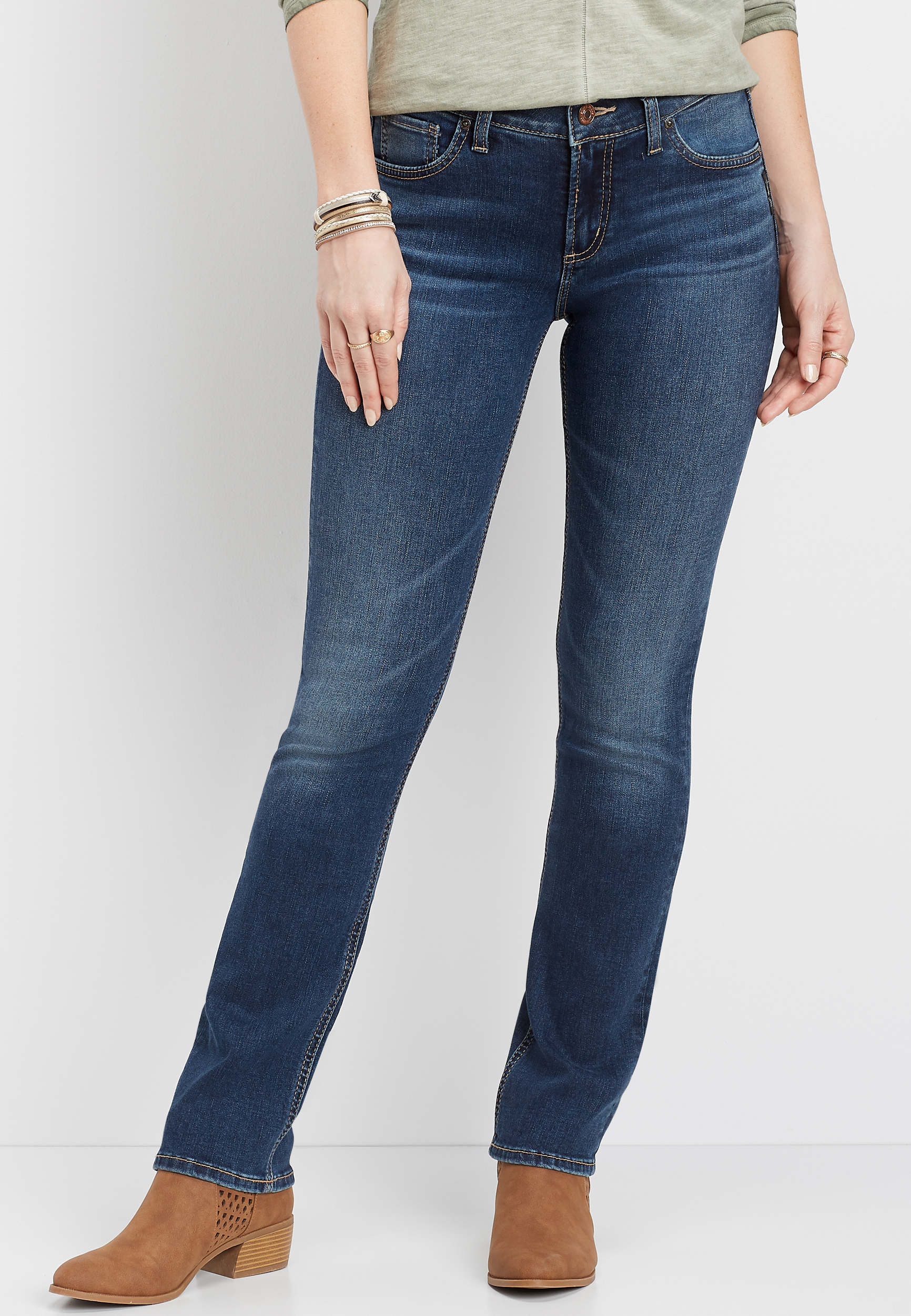 Silver Jeans Avery High Rise Straight Leg Jean maurices