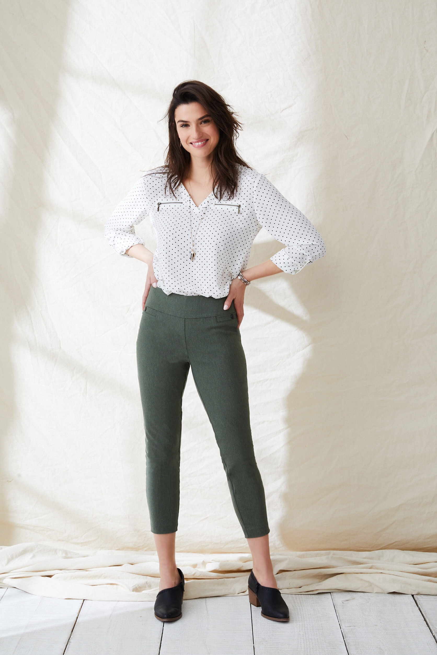 roman bengaline cropped trousers