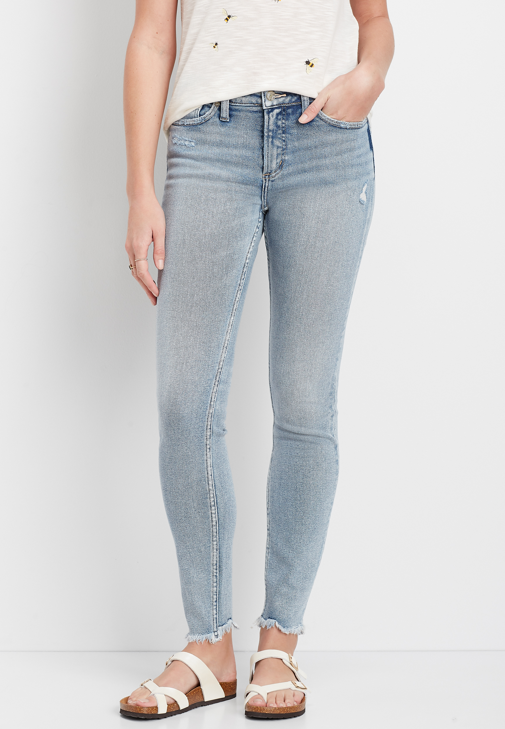 maurices silver jeans