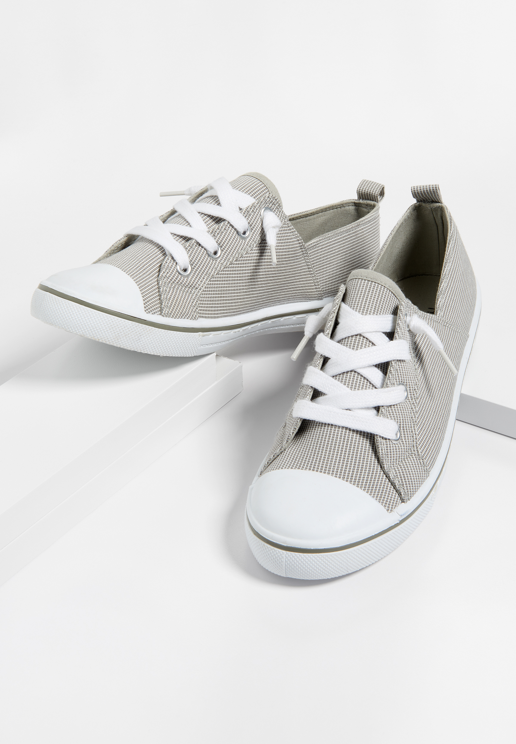 gray slip on sneakers