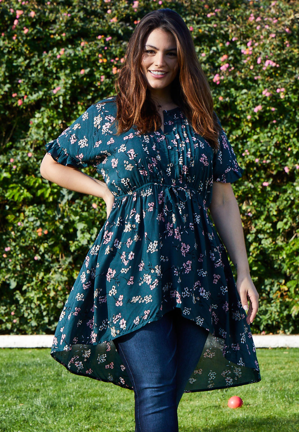 High low blouse plus size hotsell