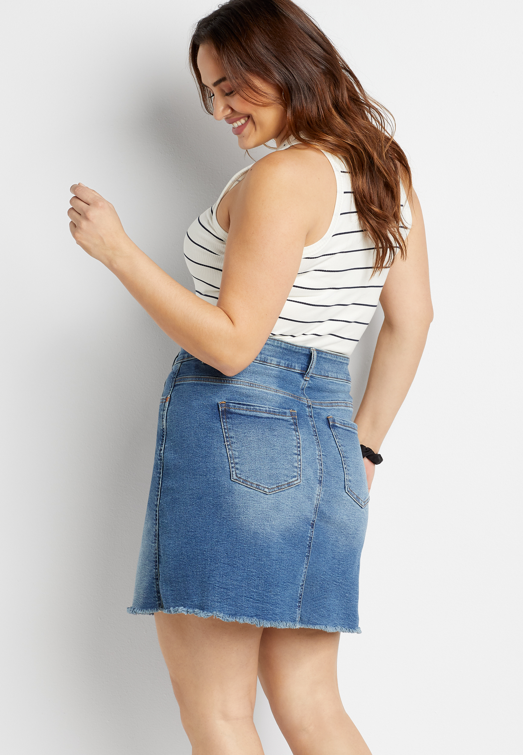 Mid length clearance denim skirts maurices