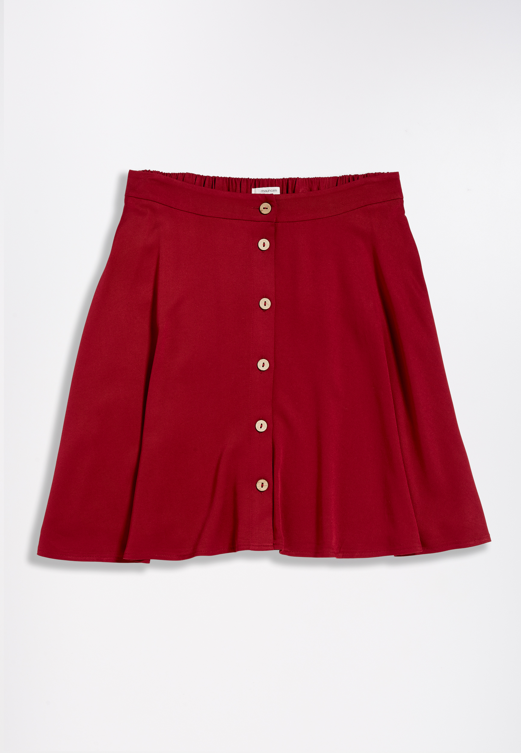 red button skirt