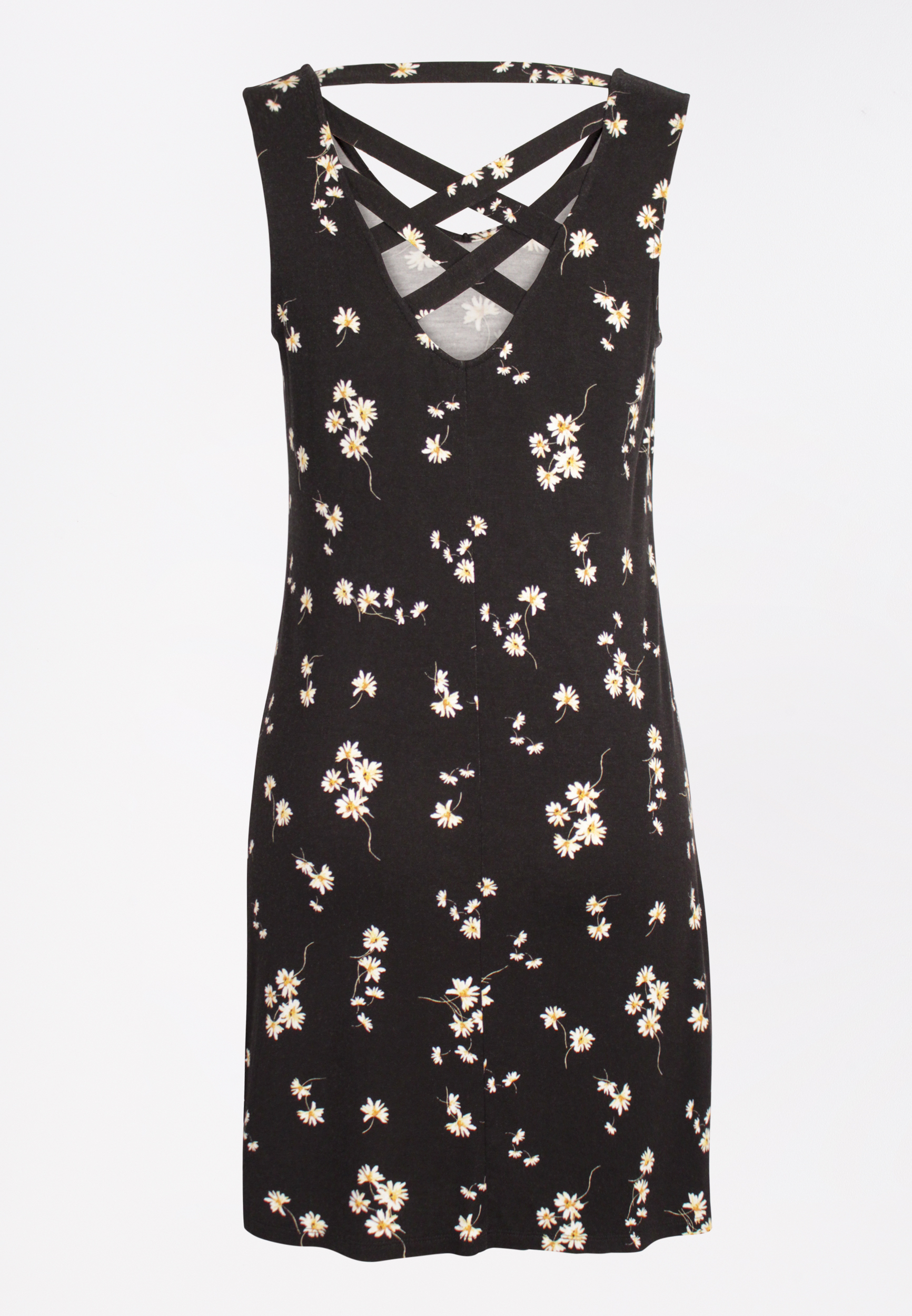 maurices black floral dress