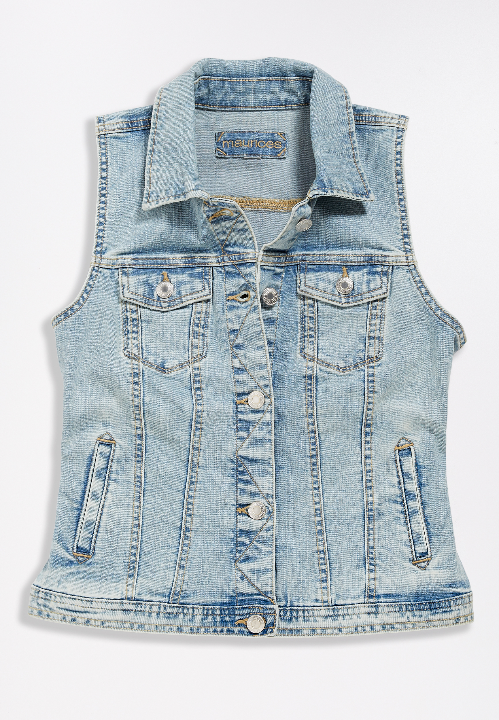 Maurices denim vest hotsell