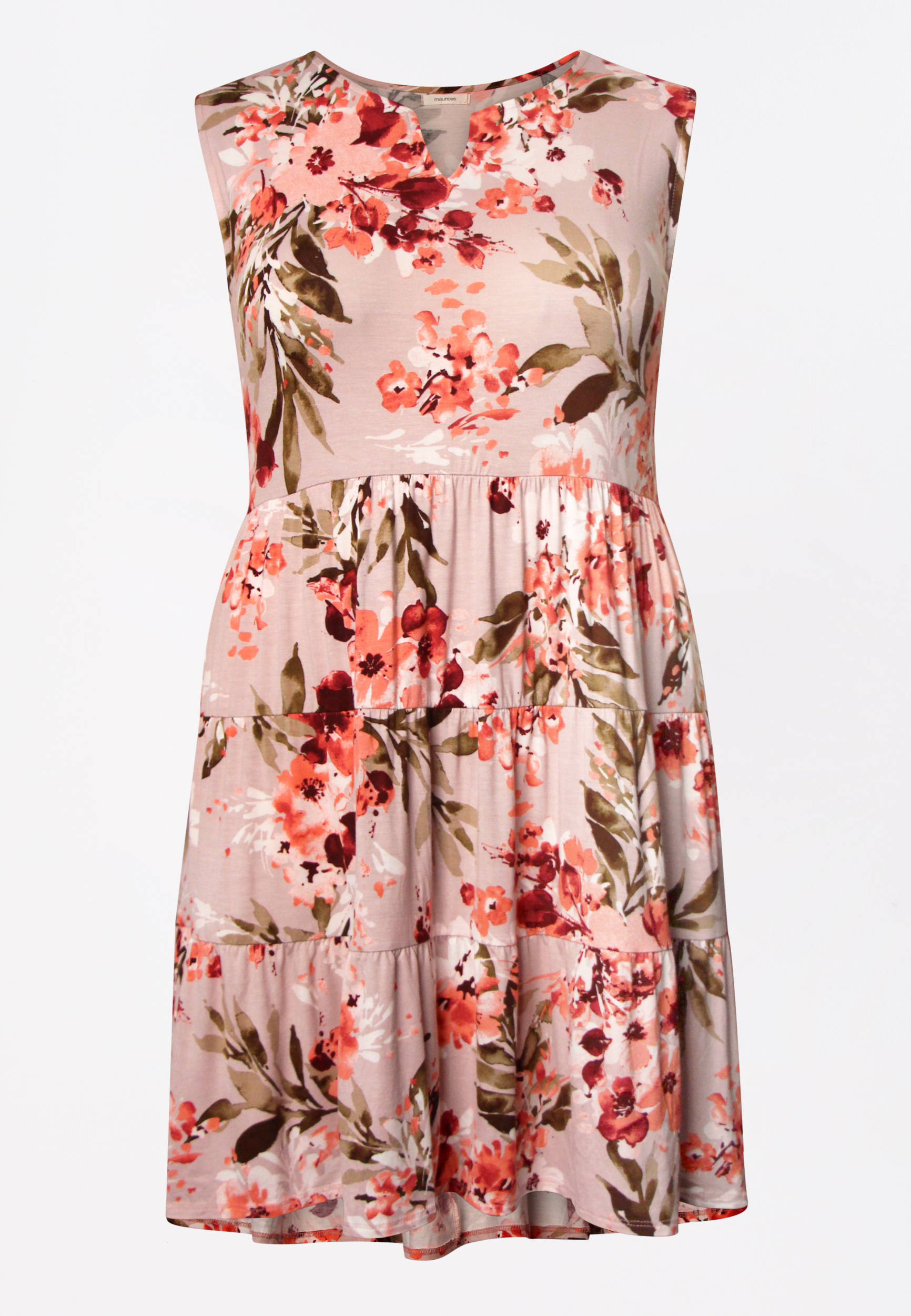 floral tiered babydoll dress