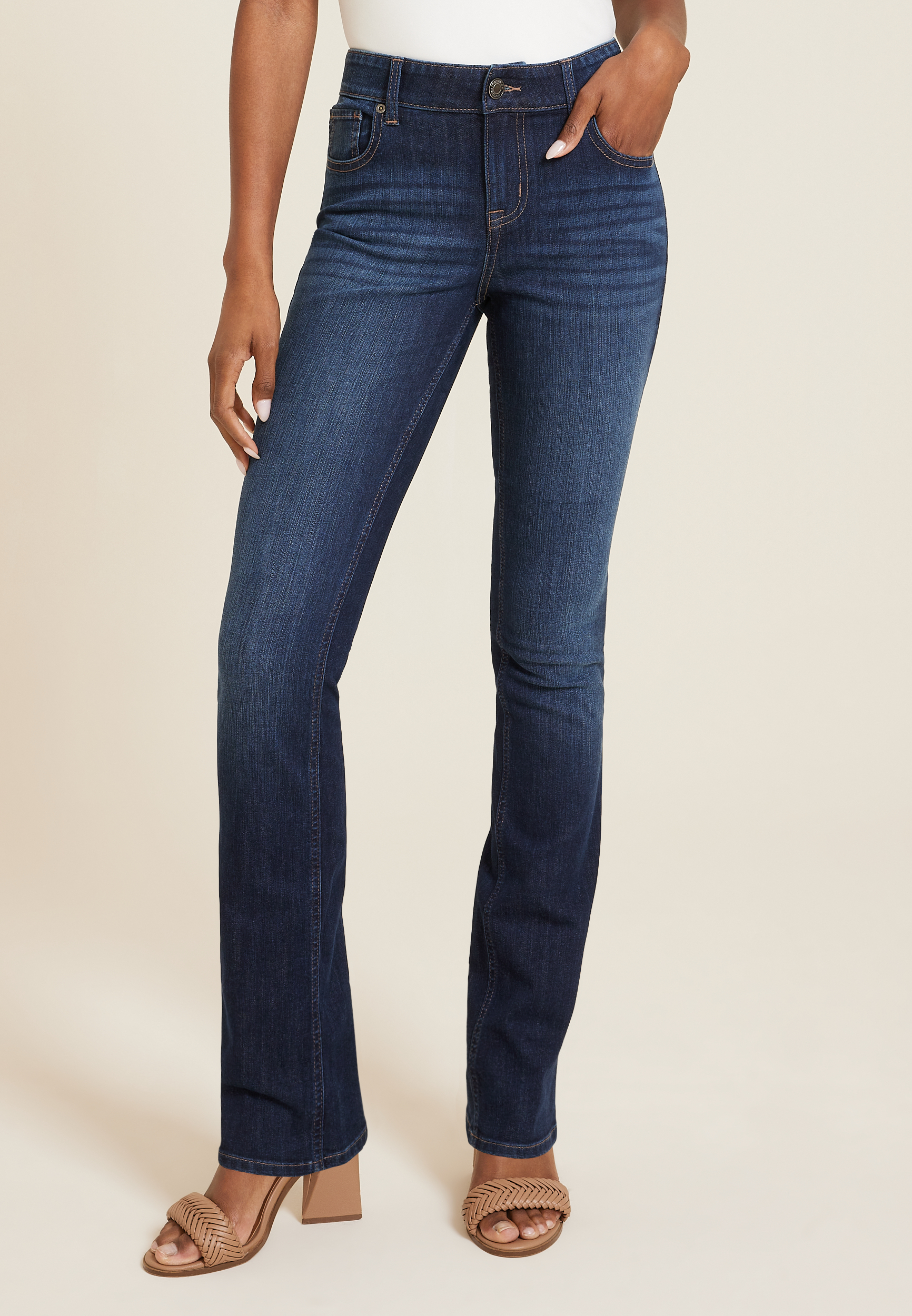 m jeans by maurices™ Classic Skinny Mid Fit Mid Rise Jean