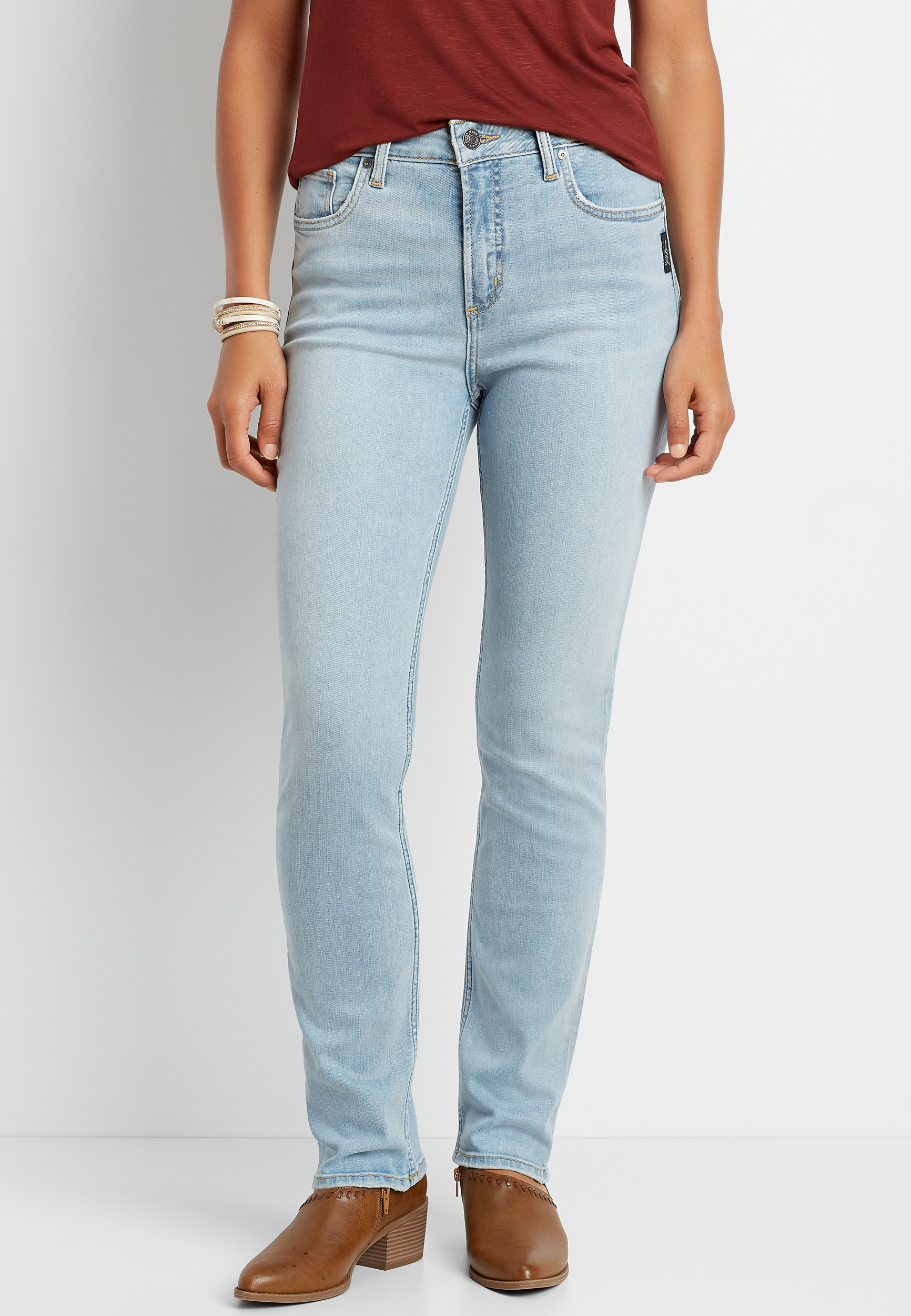 silver jeans co avery slim straight leg jean