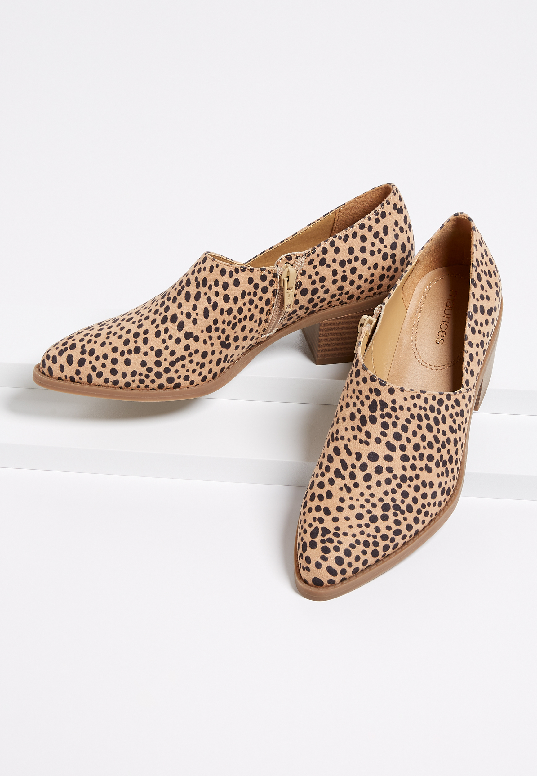 Amanda Leopard Stitch Low Side Shootie