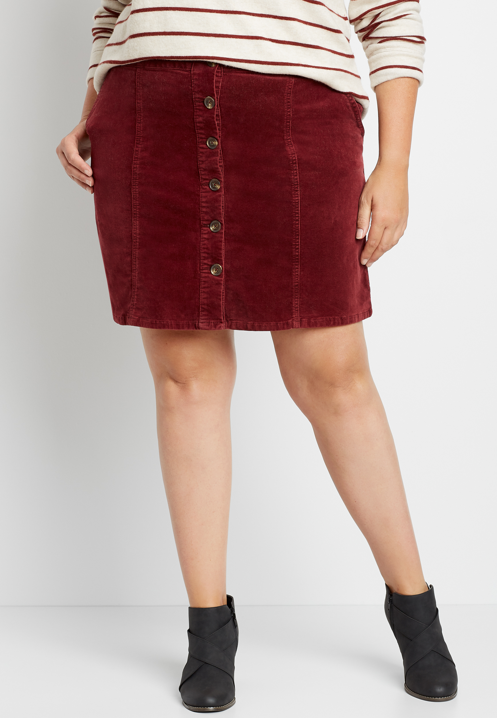 Plus size corduroy outlet skirt quest