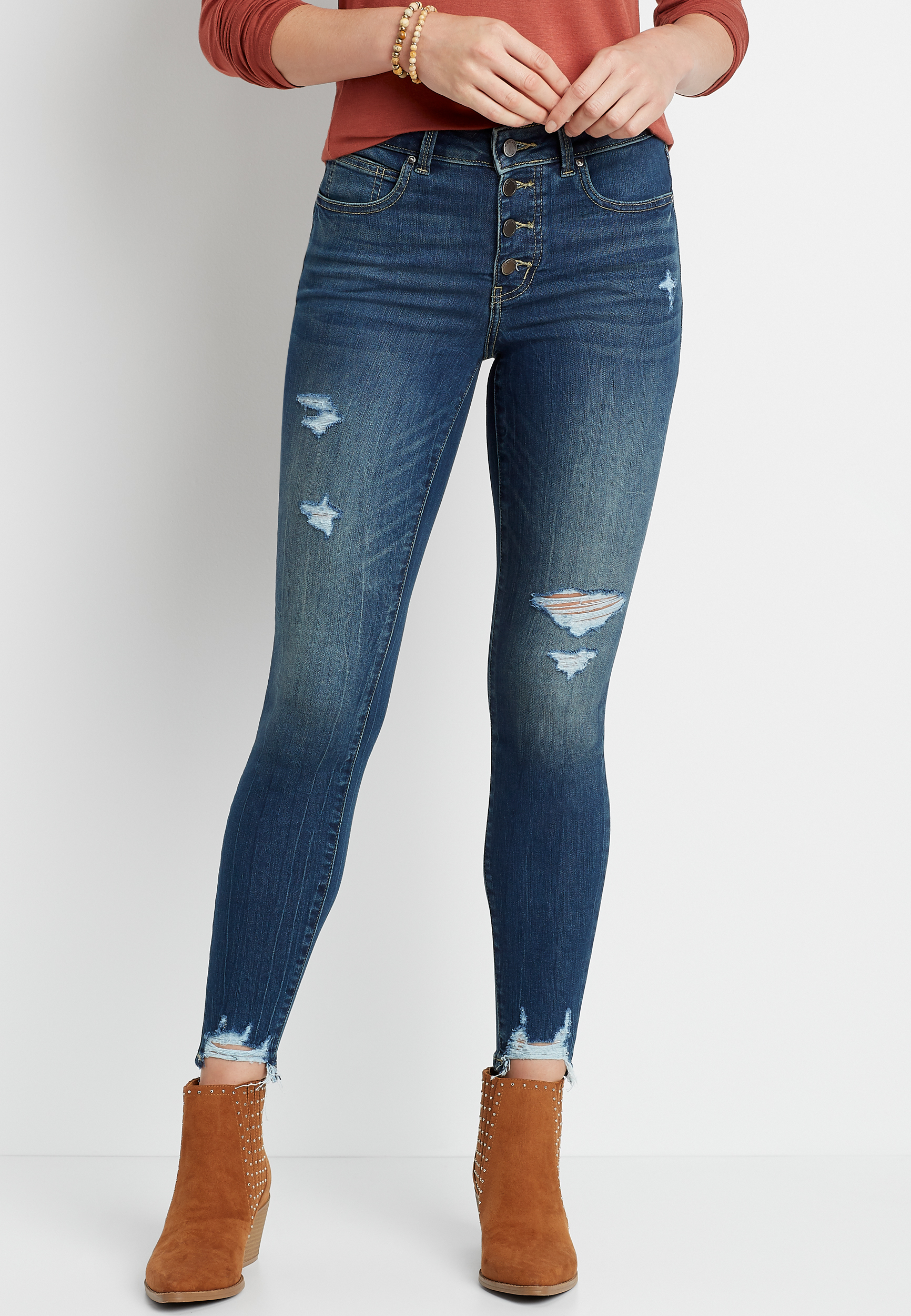 maurices everflex high rise jeans