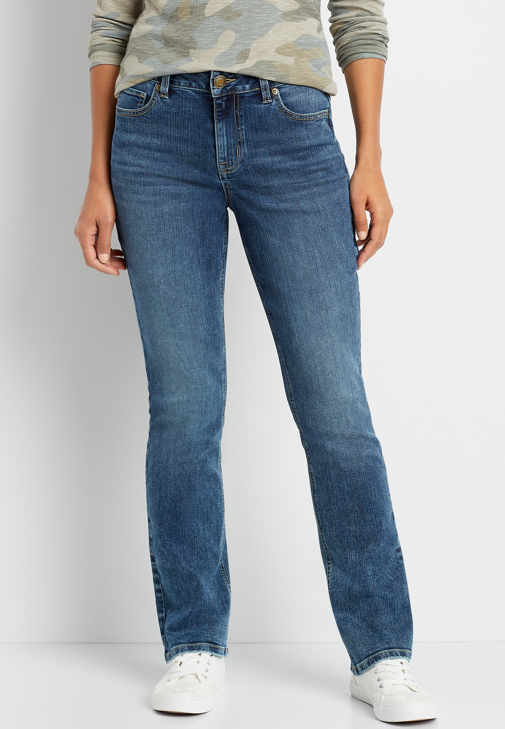 m jeans by maurices™ Cool Comfort Curvy High Rise Super Skinny Jean