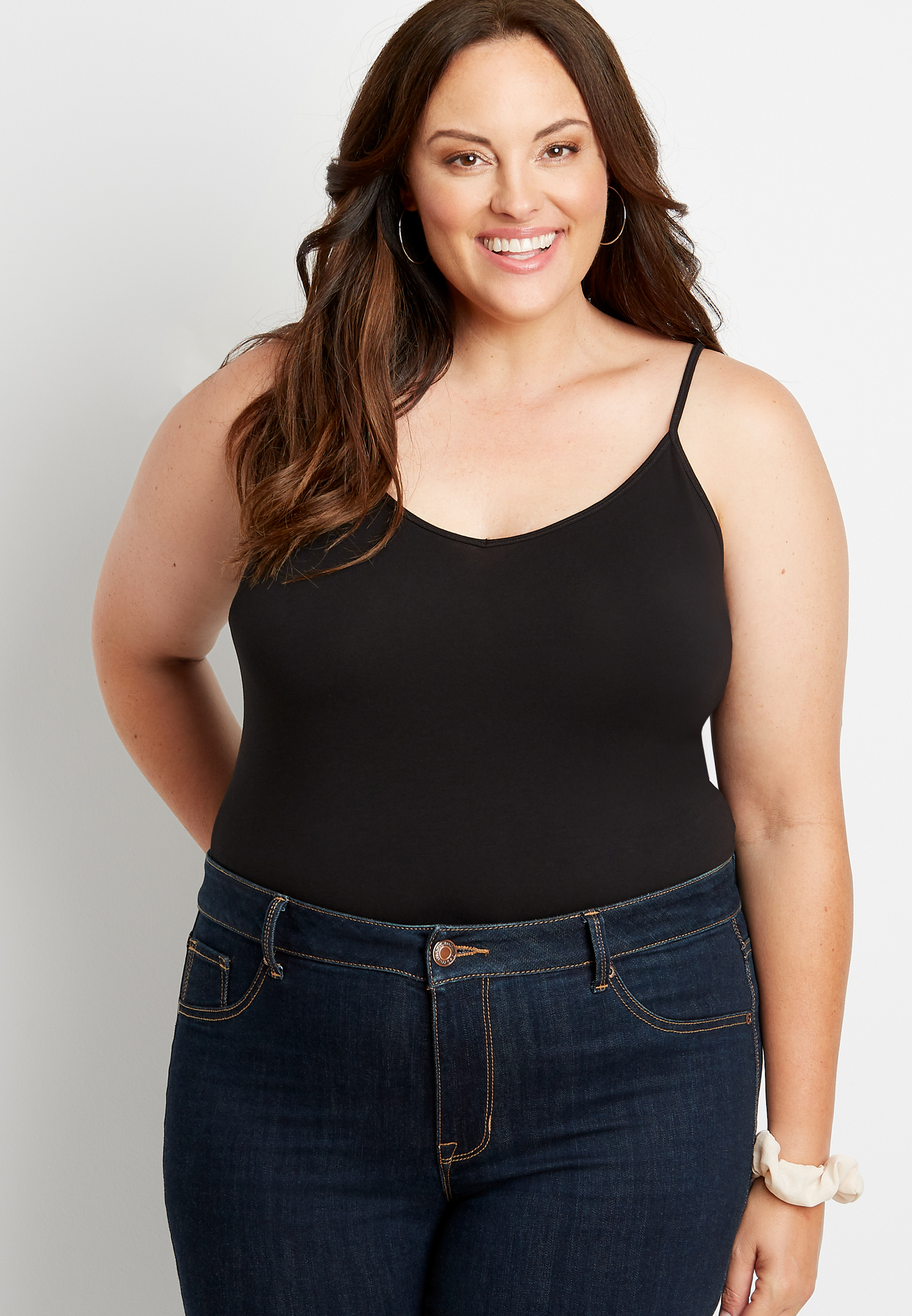 Plus Size Black Super High Rise Pocket Luxe Legging