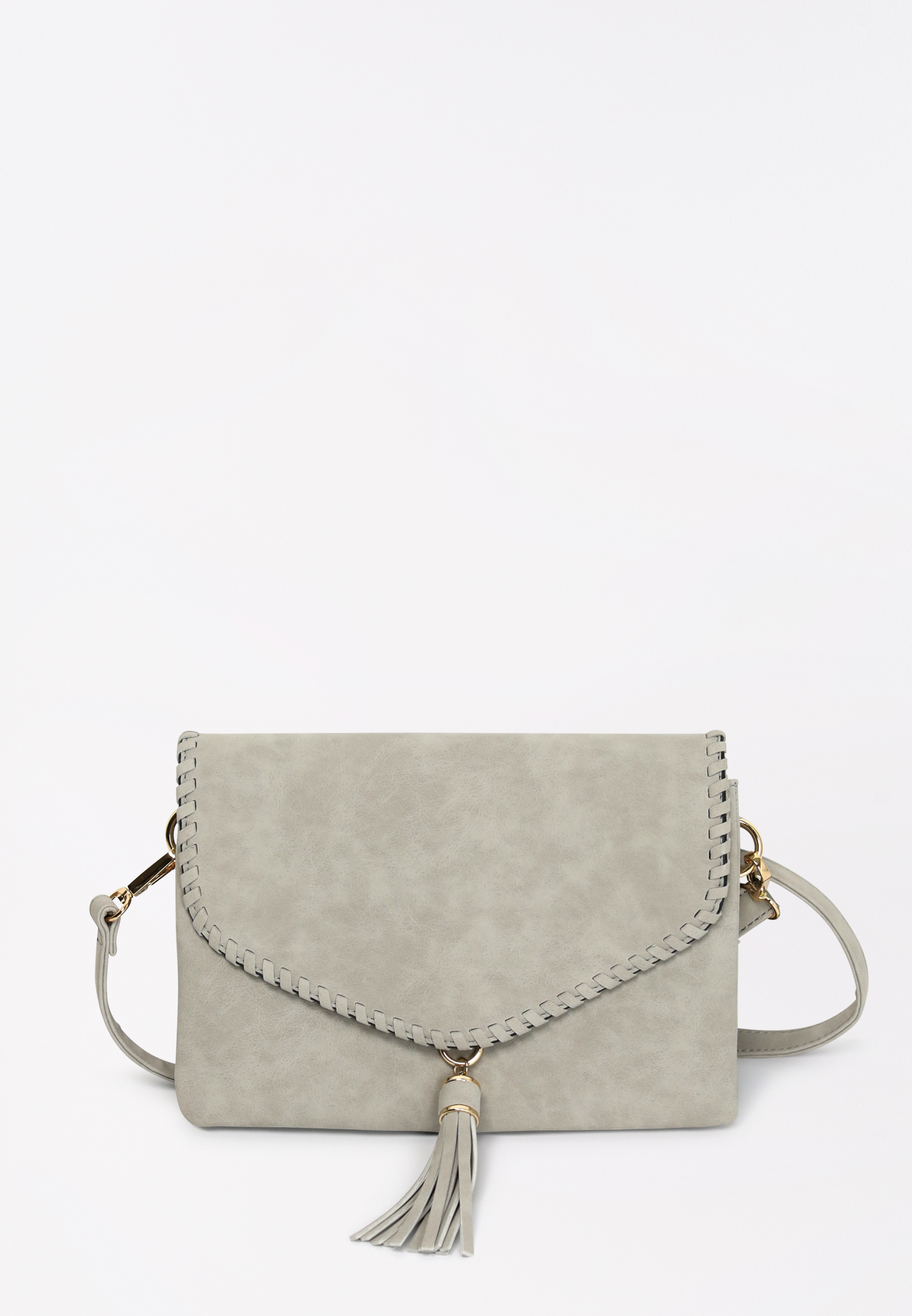 light gray crossbody bag