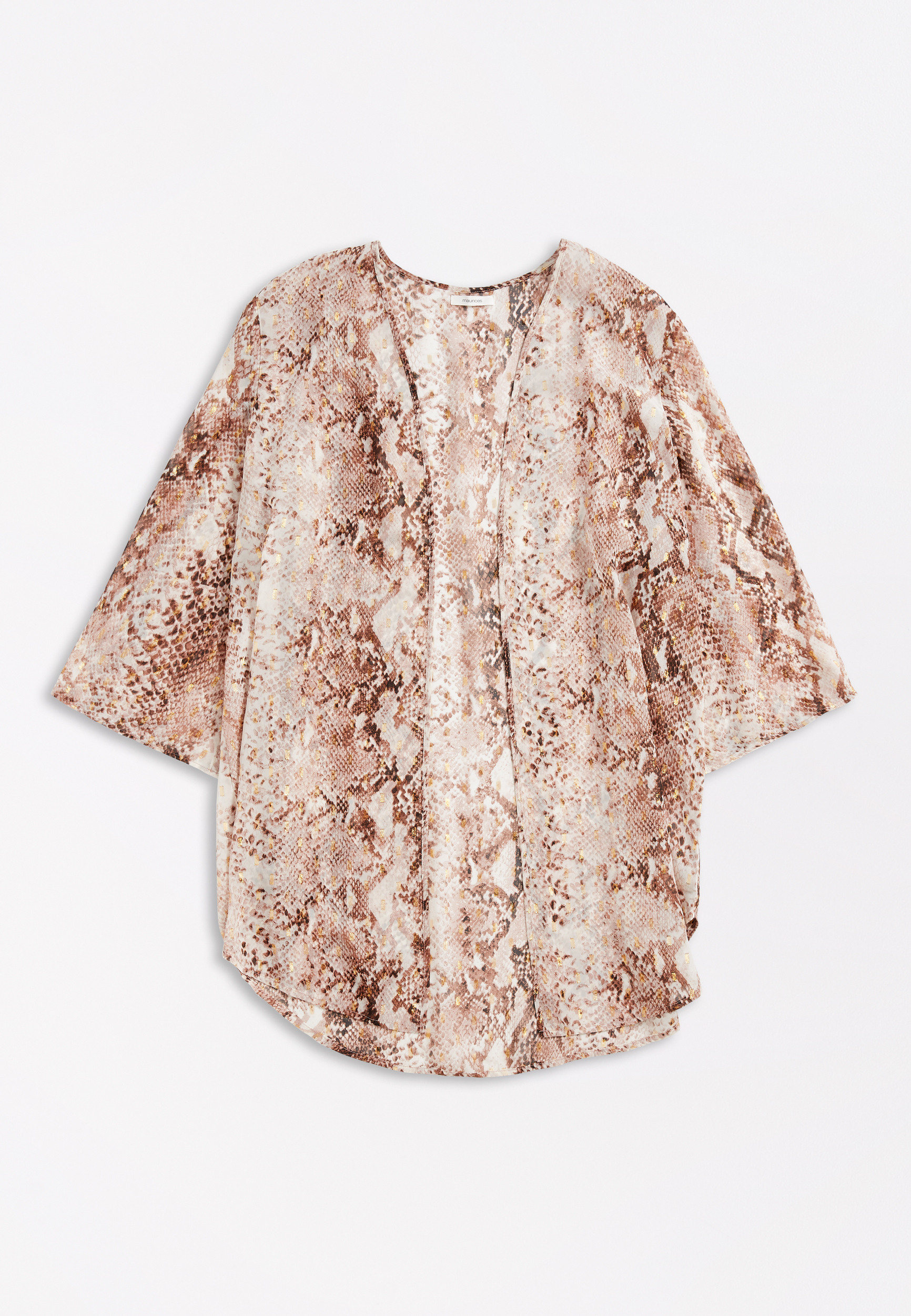 snakeskin kimono dress