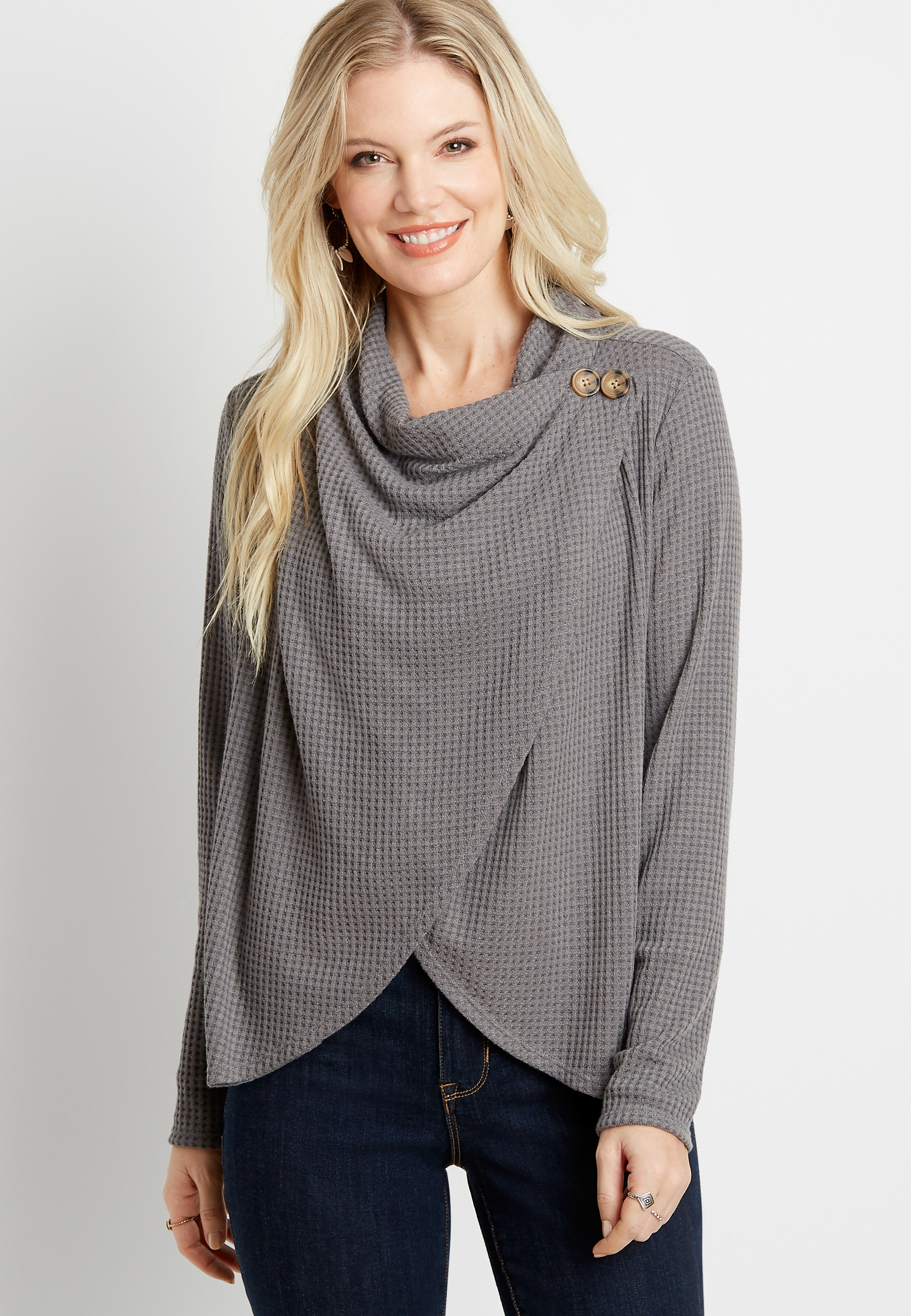 トップス tricotCOMMEdesGARCONS Asymmetry Cardigan Asymmetrical Cardigan | maurices