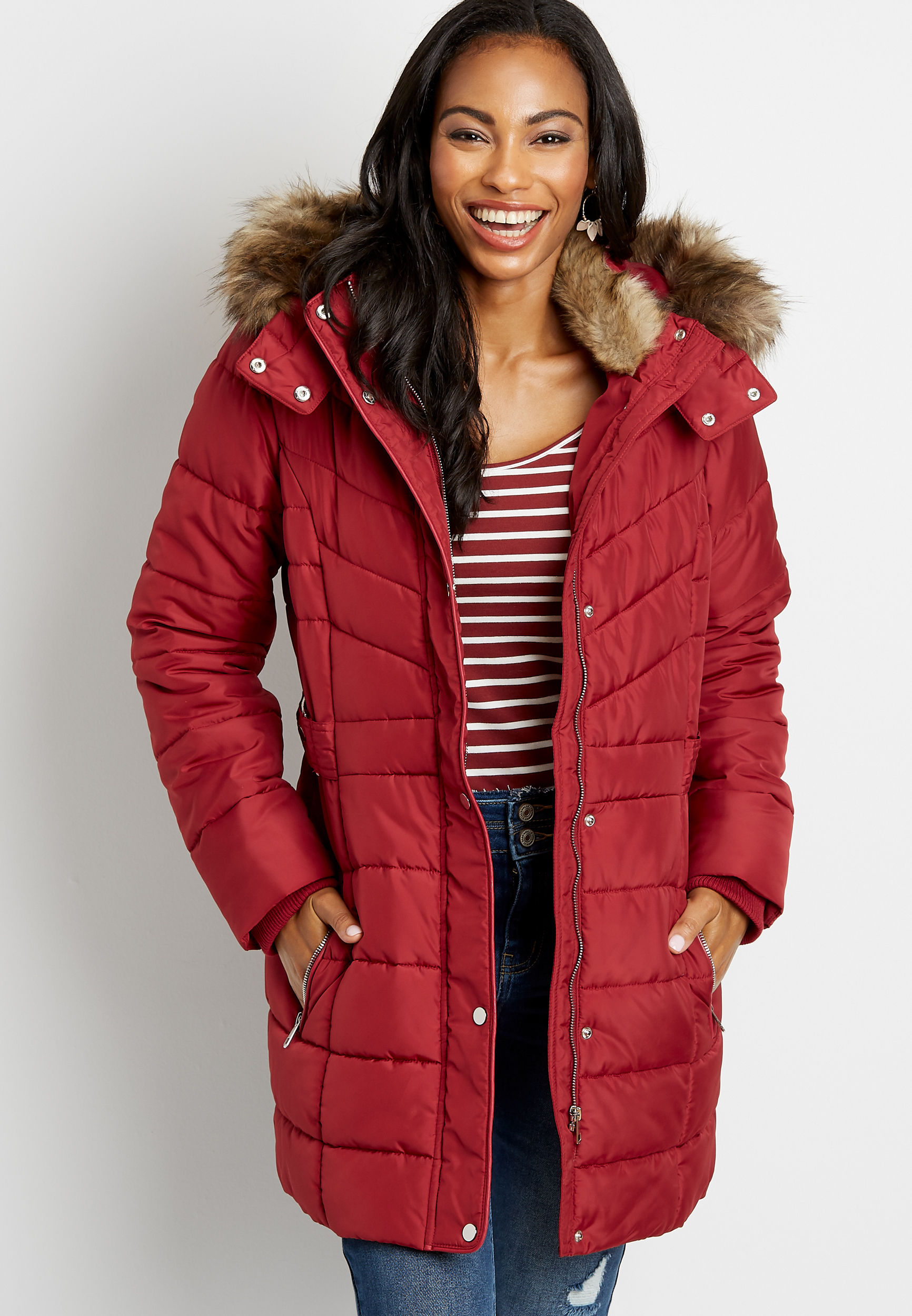 ozark longline padded coat