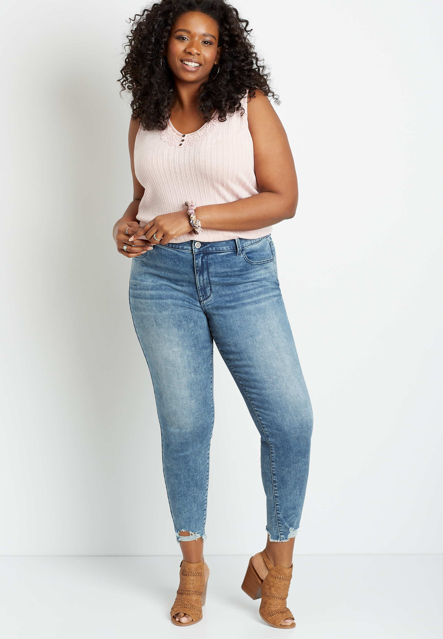 Plus Size Acid High-Rise Jeggings - Tall Inseam